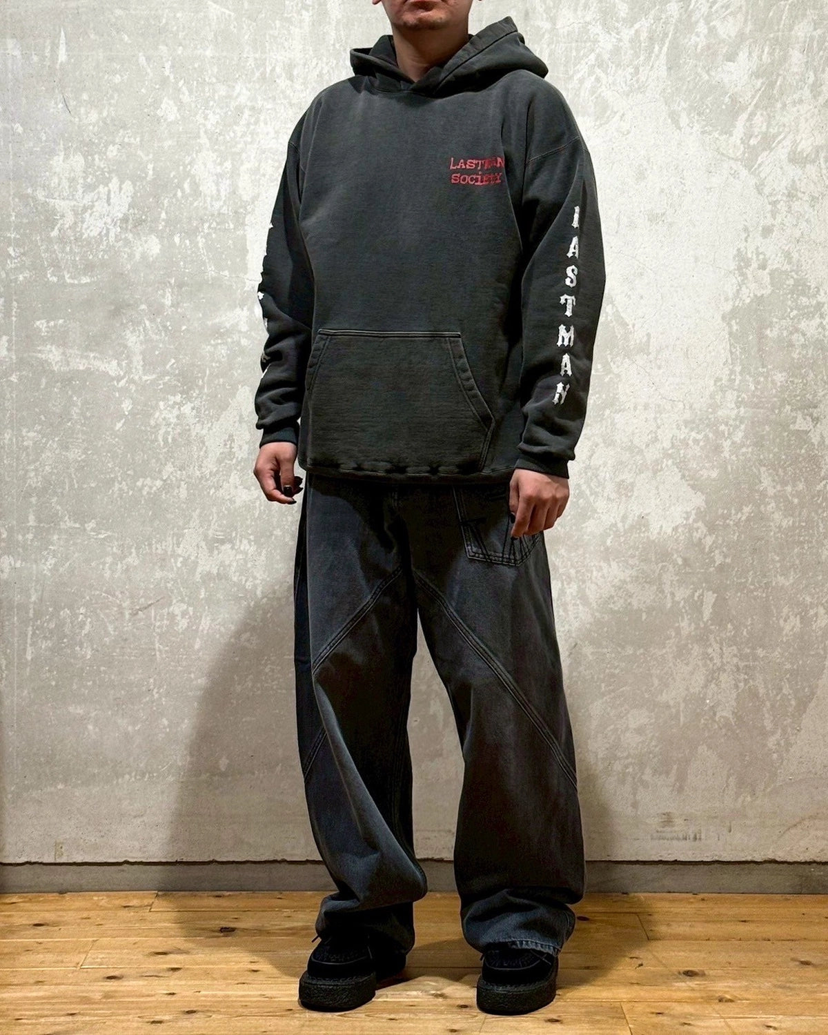 LASTMAN / PRINTED HOODIE "SO CIETY" (252LM-CT17)