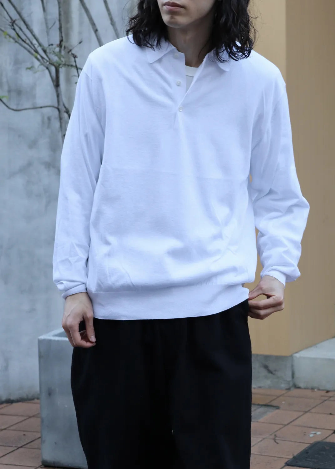 COMOLI / コットン ニットポロ (D01-06013)