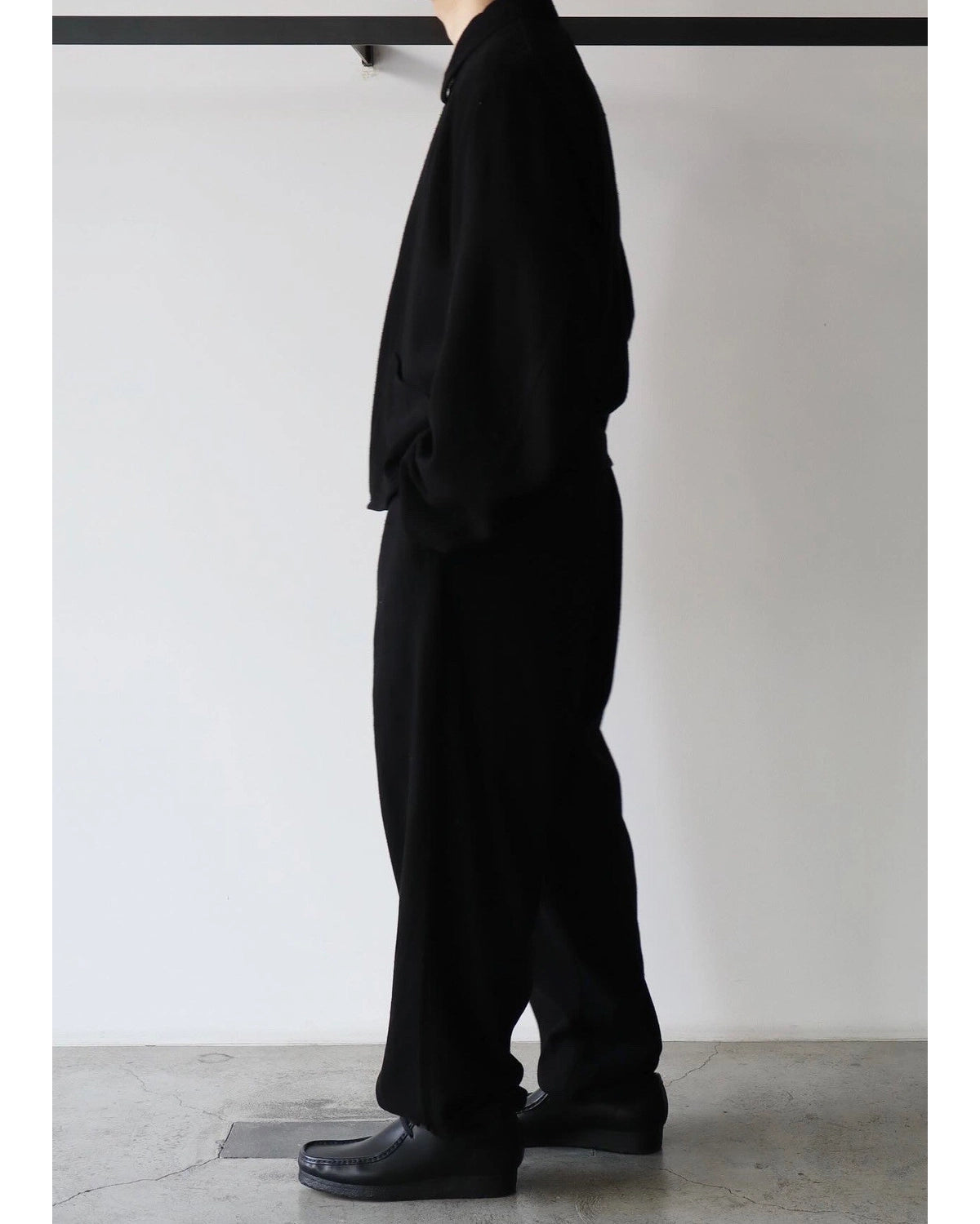 COMOLI / シルクネップ ジップショートジャケット (B01-01003)