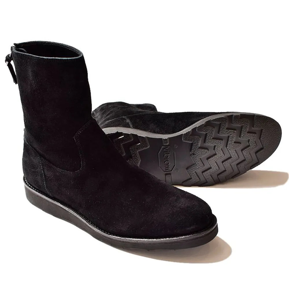 MINEDENIM  / Suede Leather Back Zip Boots