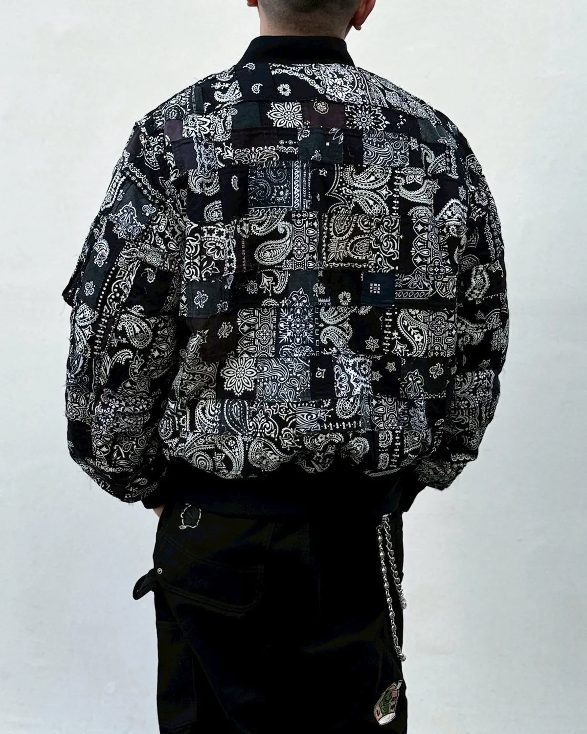 MIYAGIHIDETAKA -Rafu- / Bandana Patchwork MA-1 (MH055)