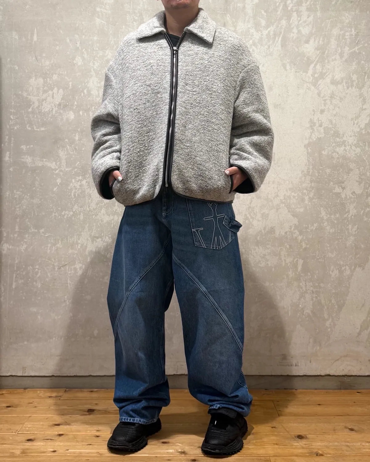 JW ANDERSON / CONTRAST TRIM CASUAL JACKET (596-50012001)