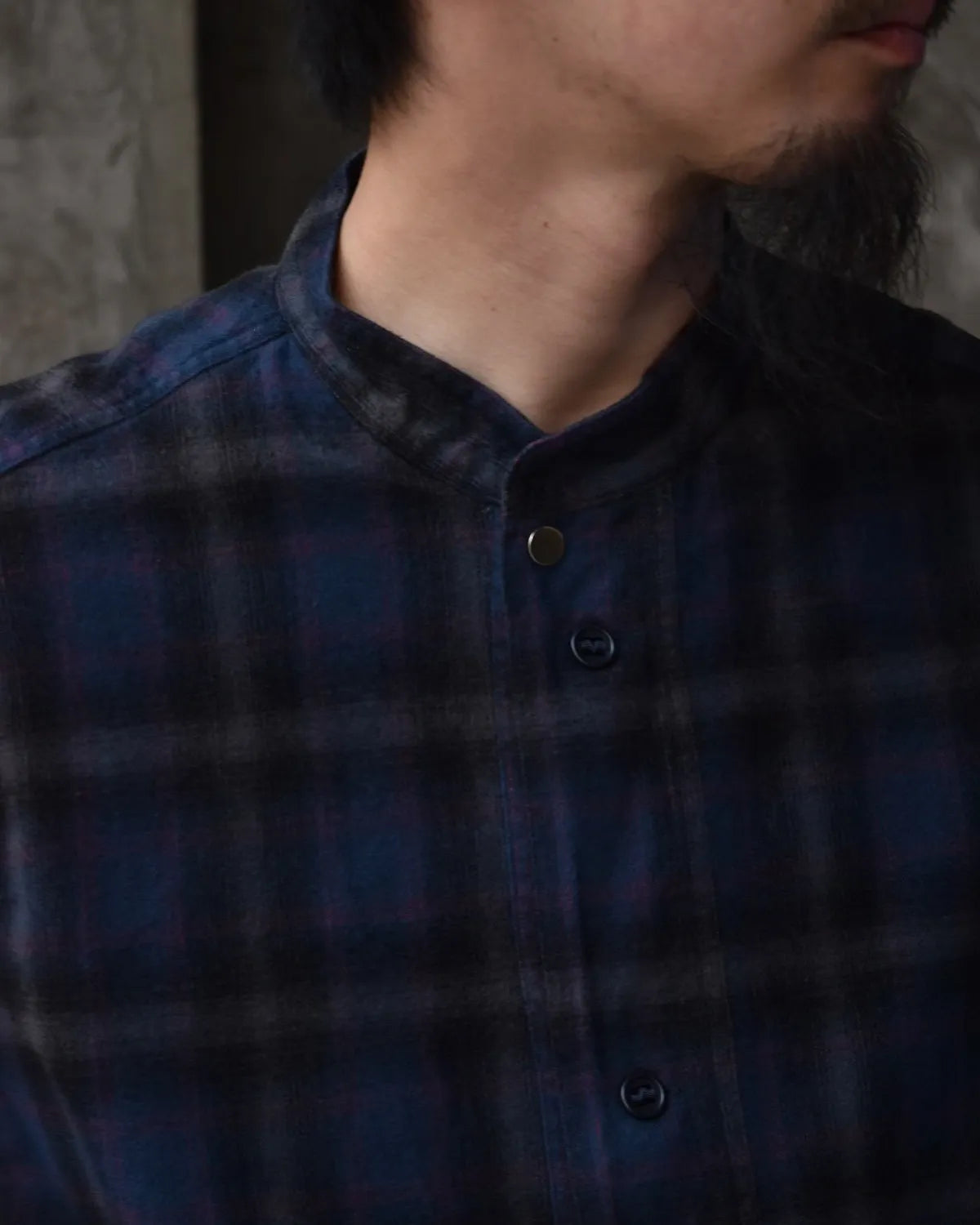 NONNATIVE / TROOPER SHIRT JACKET COTTON FLANNEL OMBRE CHECK (NN-SJ4702)