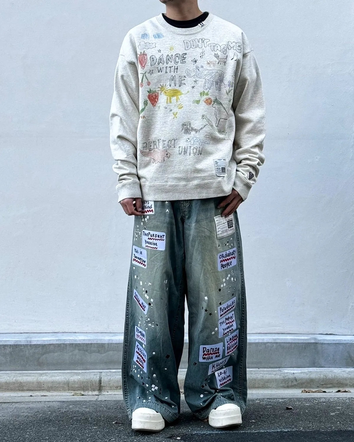 Maison MIHARA YASUHIRO / Kids Doodle Printed Sweatshirt (J16PO772)
