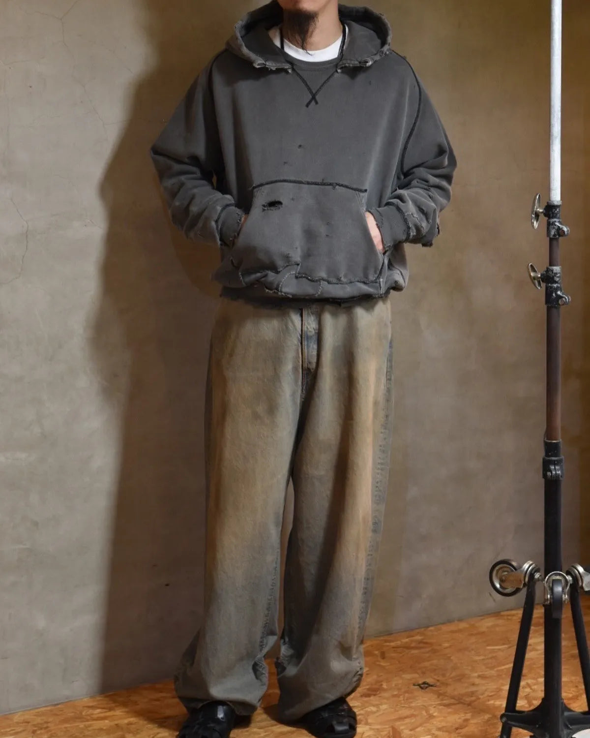 refomed / FRESH MAN DENIM WIDE PANTS by EDWIN "USED" (REPT-ED001U)