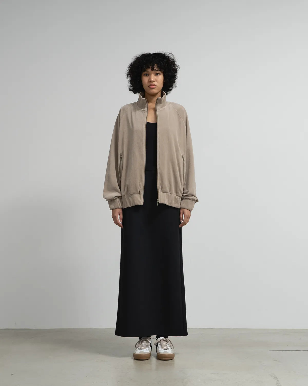 Graphpaper / Compact Velour Track Jacket (GL253-70407)
