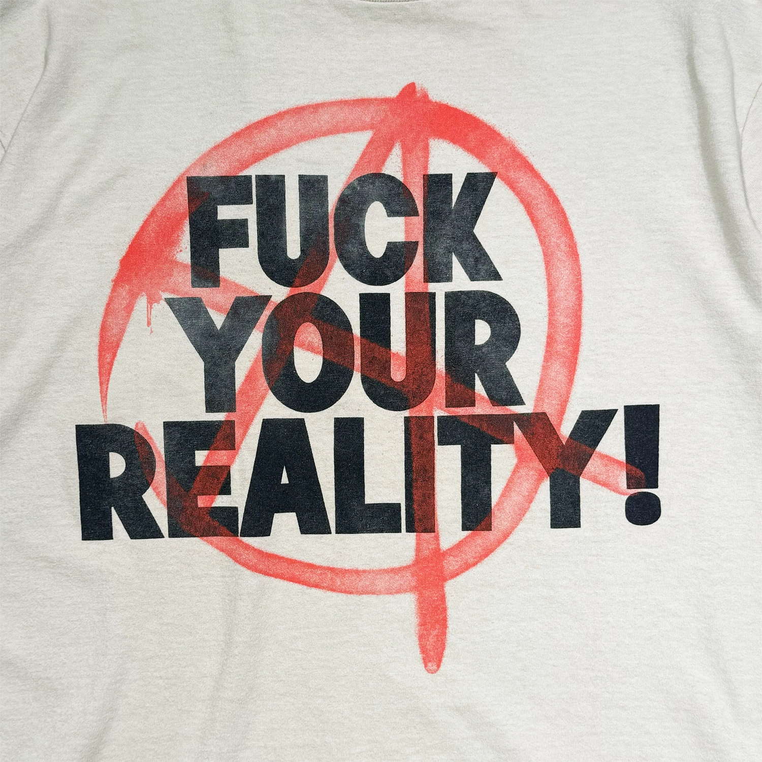 GALLERY DEPT. / FUCK YOUR REALITY TEE ANTIQUE WHITE