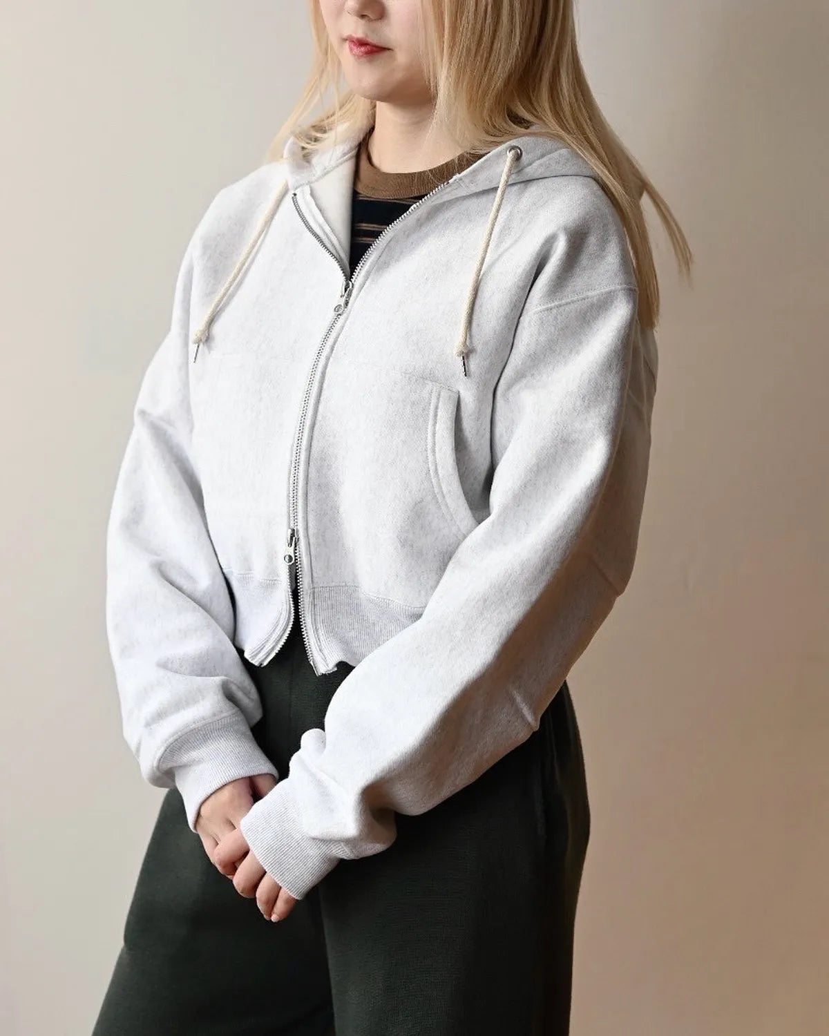 PHEENY / Athletic fleece zip up hoodie (PA25-CS02)