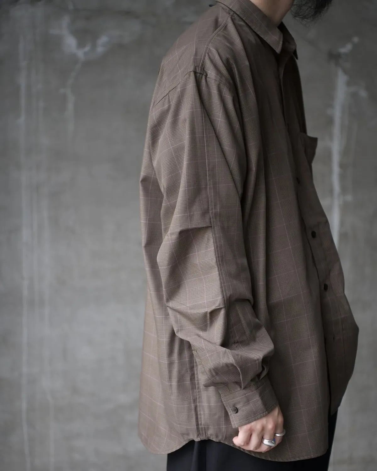 DAIWA PIER39 / TECH REGULAR COLLAR SHIRT L/S GLEN CHECK (BE-82025W)