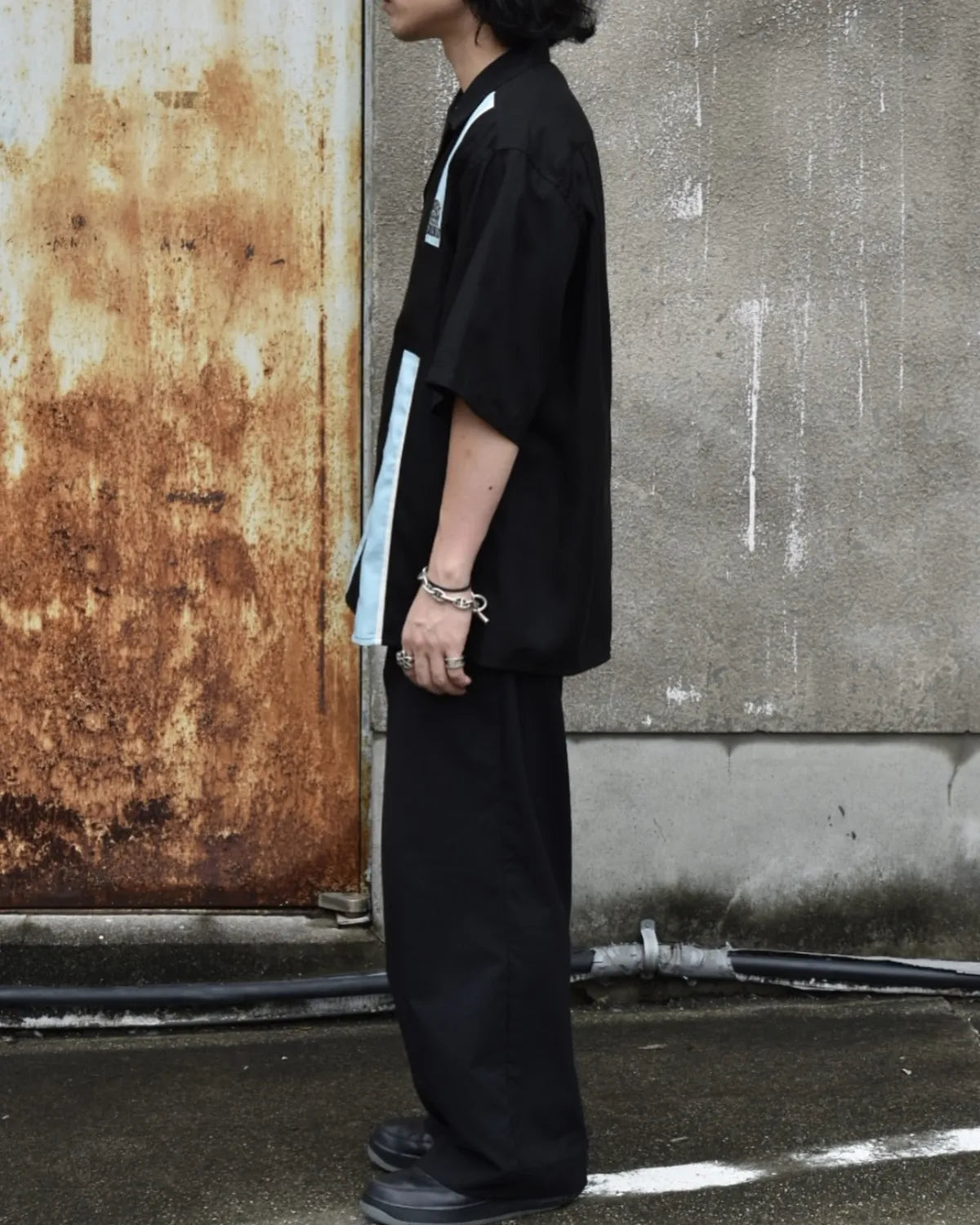 WACKO MARIA × MR.BROTHERS CUT CLUB / SWITCHING SHIRT S/S (MBCC-WM-OC01)