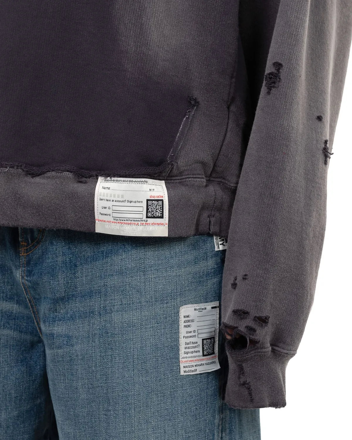 Maison MIHARA YASUHIRO / Sun Faded Like Hoodie (A15HD552)