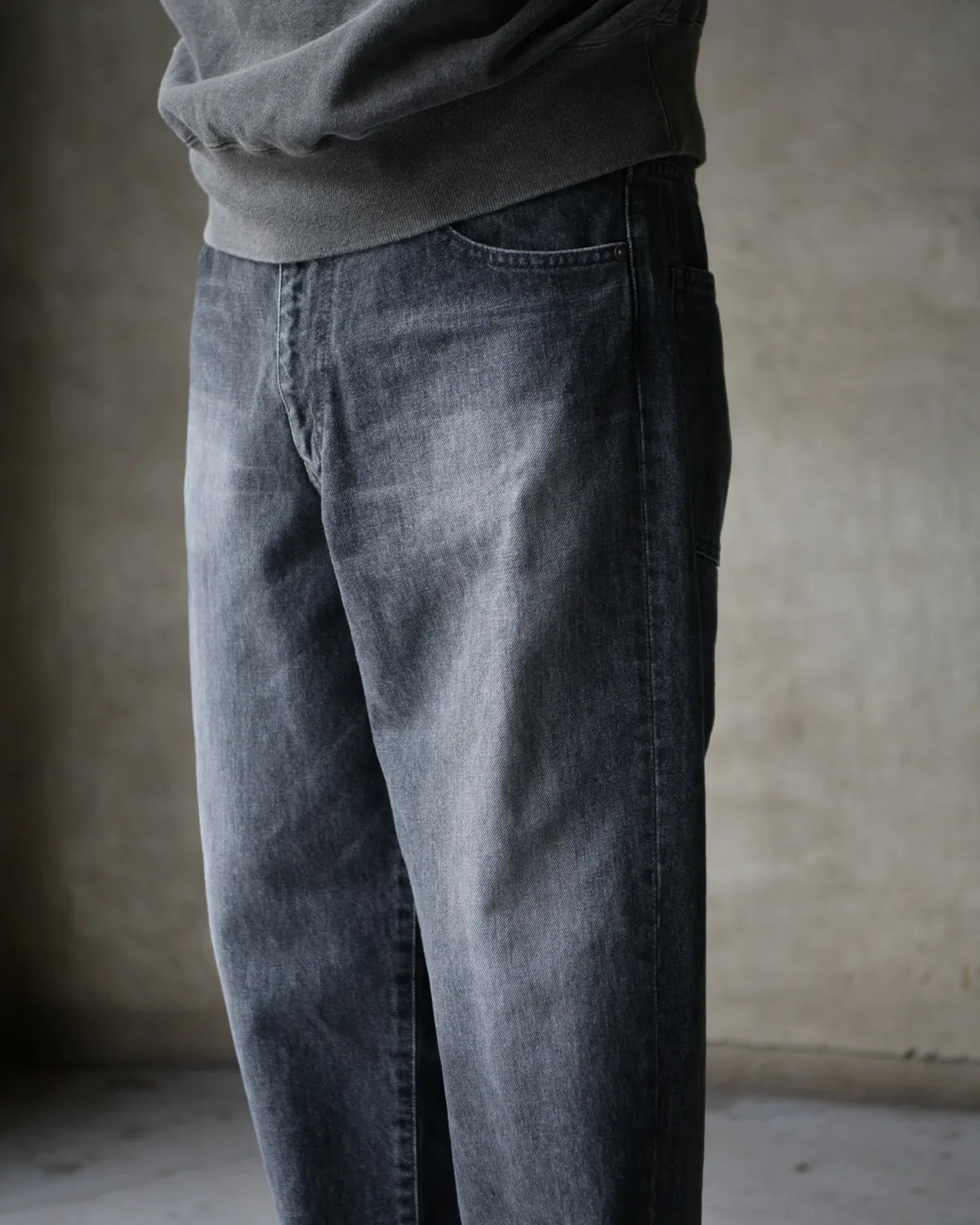 DESCENDANT / 1995 DENIM TROUSERS BAGGY HARD WASH (261WVDS-PTM04)