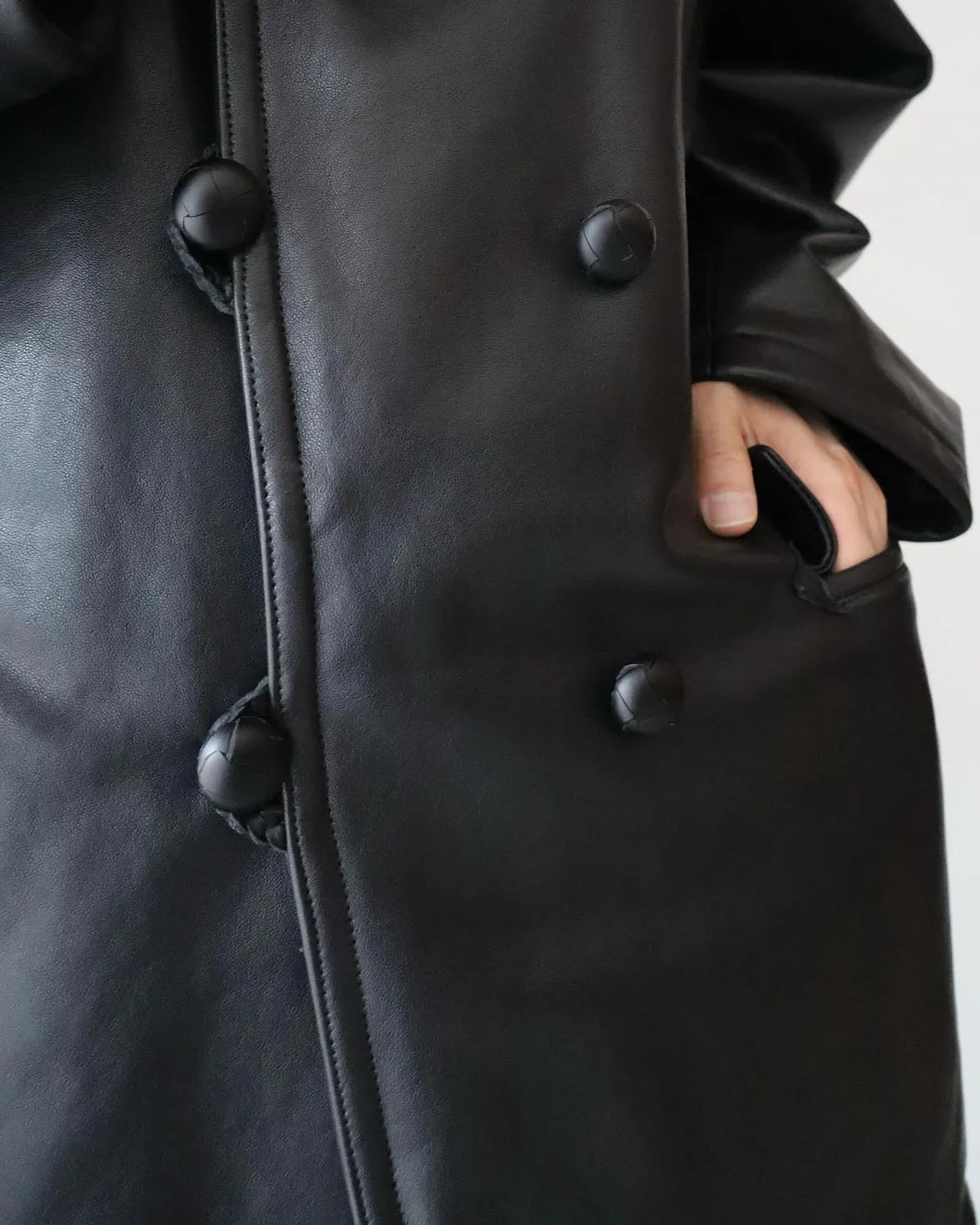 COMOLI / ラムレザー カナディアンコート (C03-04015)