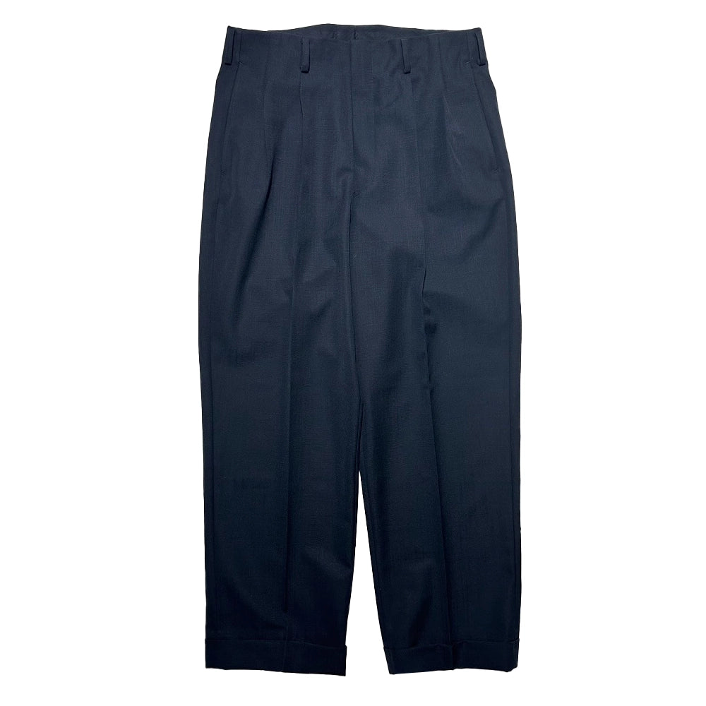 A.PRESSE の Slub Wool Navy Trousers