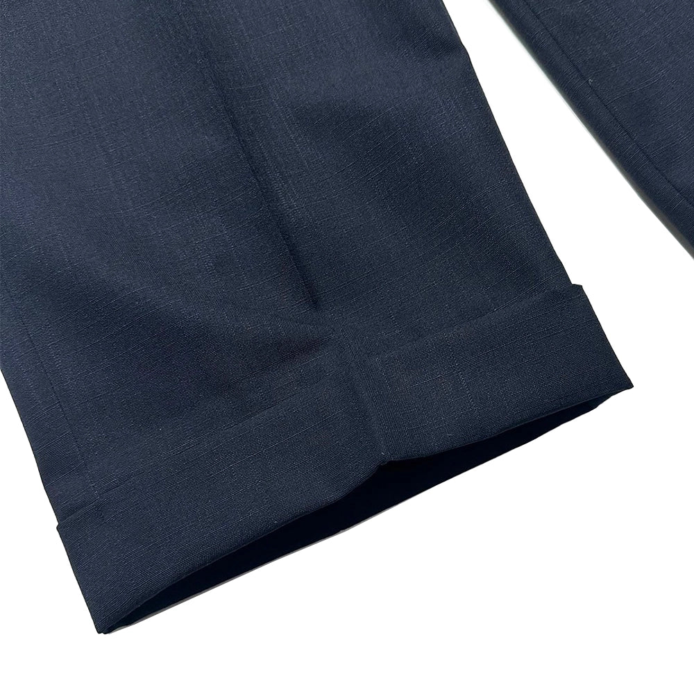 A.PRESSE / Slub Wool Navy Trousers