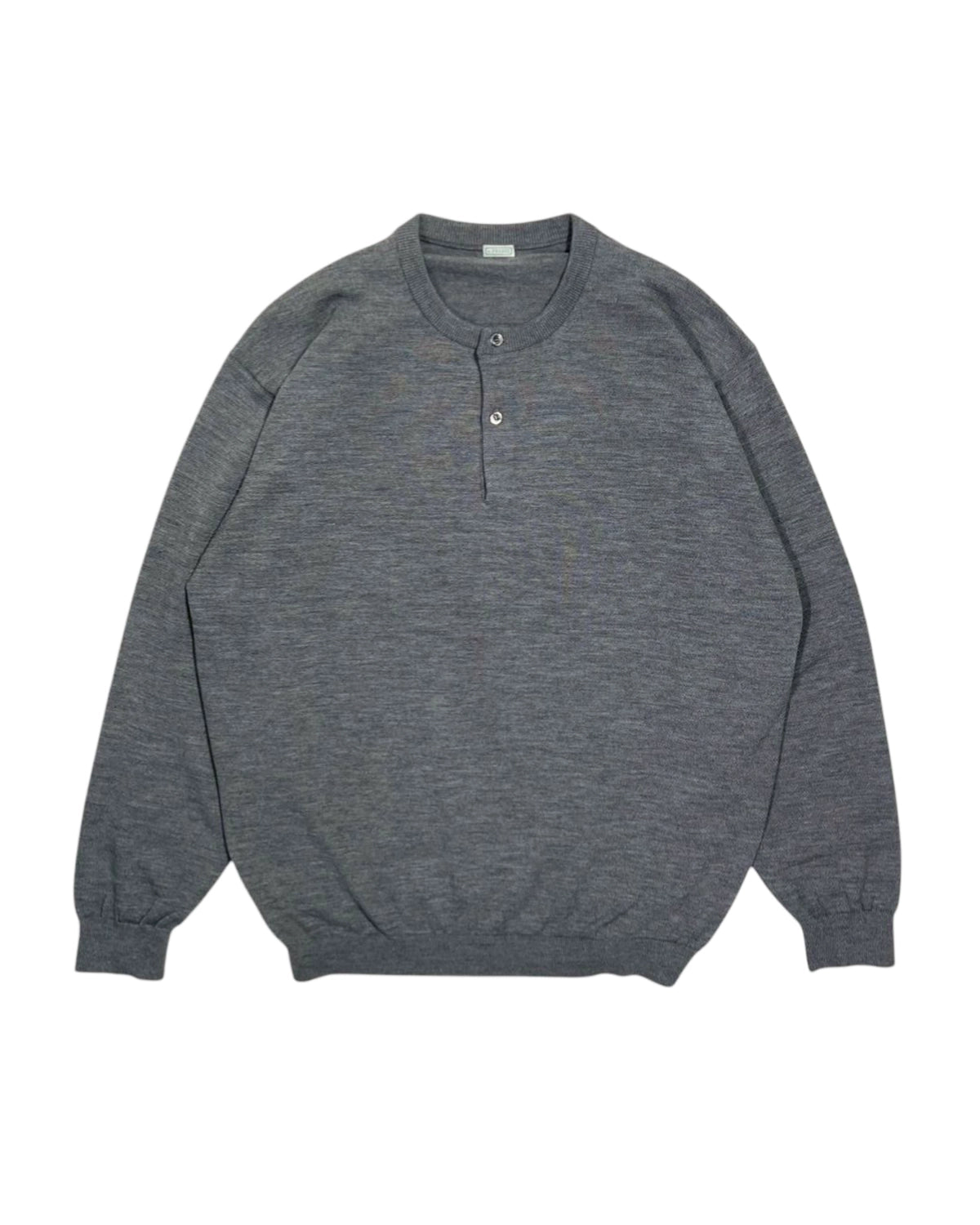 A.PRESSE / Wool Knit Henley Neck Sweater (25AAP-03-09)
