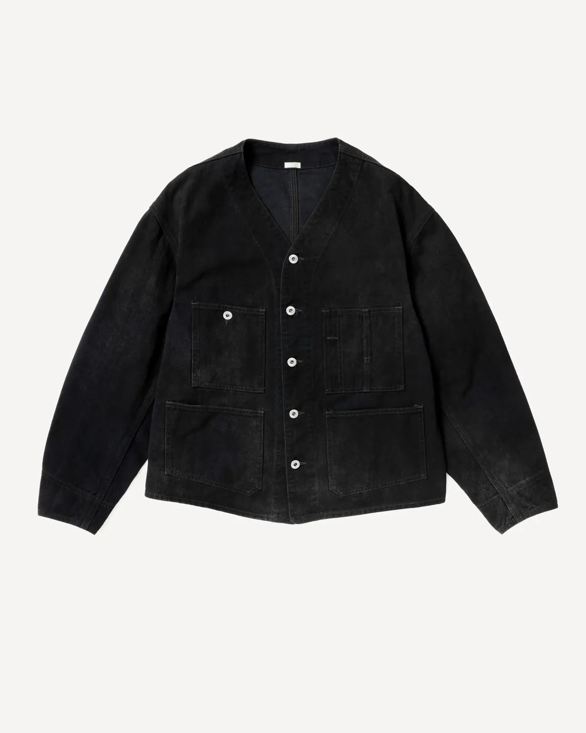 A.PRESSE の Vintage Black Denim Engineer Jacket (26SAP-01-45)