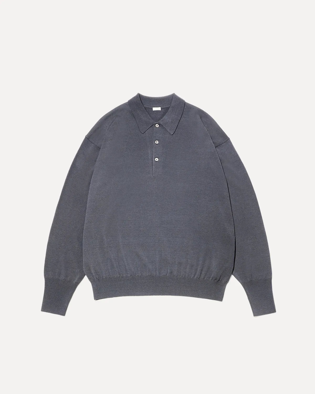 A.PRESSE の Wool Knit L/S Polo Shirts (25AAP-03-08)