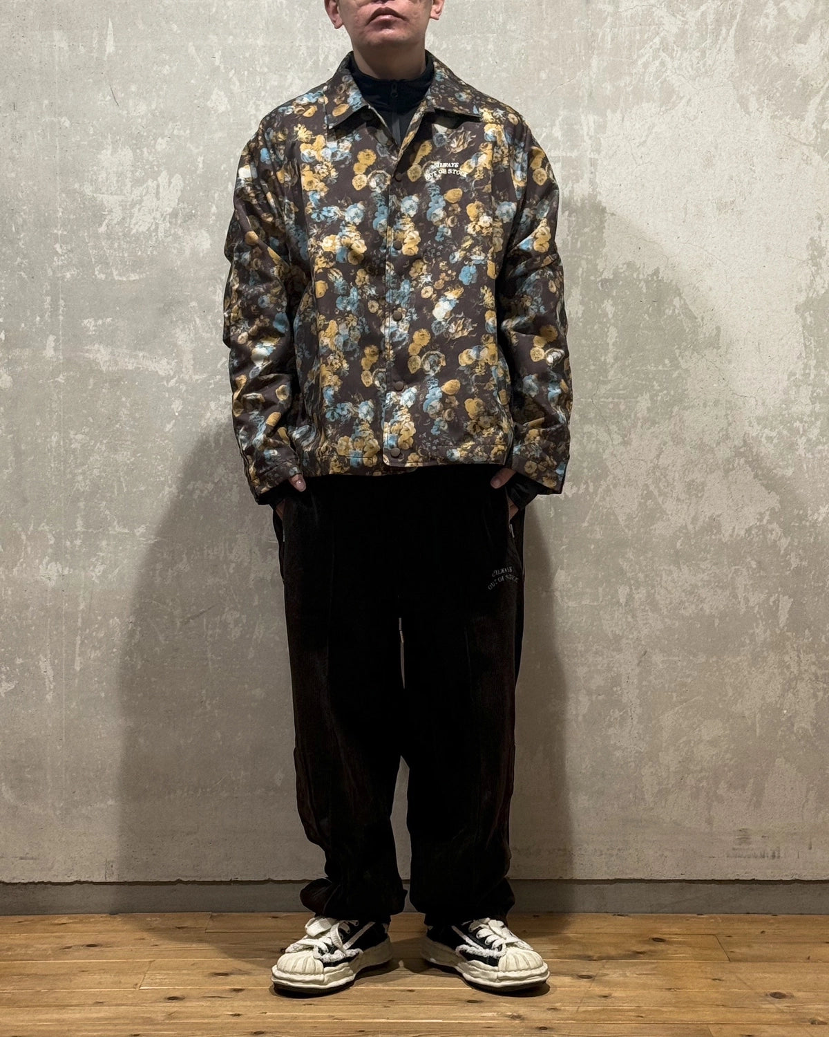 ALWAYS OUT OF STOCK / FLOWER PATTERN LIGHT BLOUSON JACKET (HA-025202101)