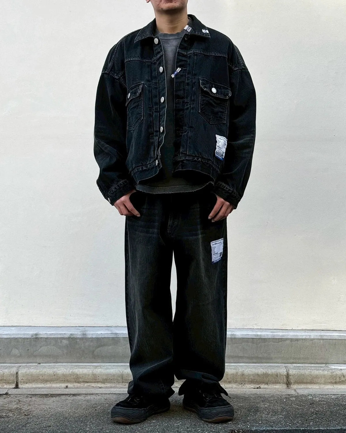 Maison MIHARA YASUHIRO in・stru(men-tal). / Hard Washed Selvage Denim Baggy Pants (I16PT083)