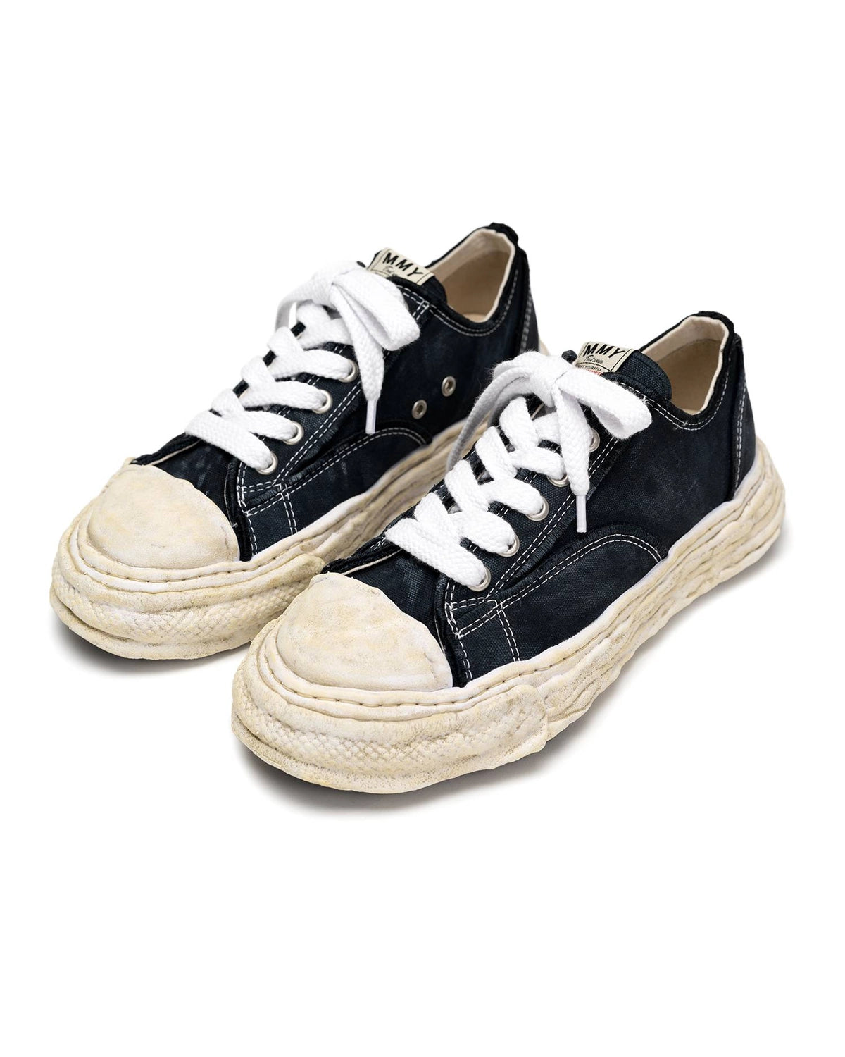 Maison MIHARA YASUHIRO / "PETERSON23" OG Sole Vintage Effect Embroidered Canvas Low-top Sneaker (A15FW722)