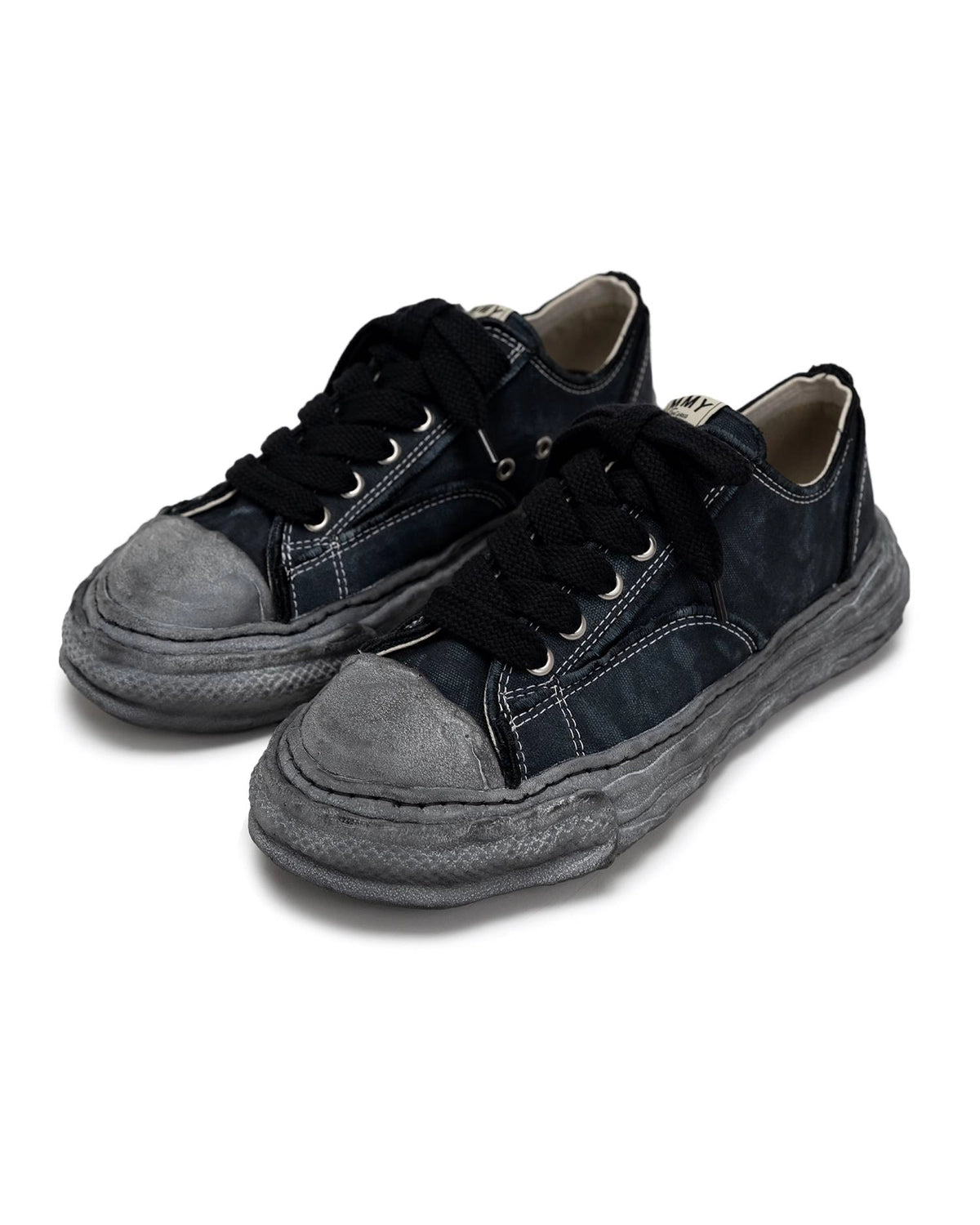 Maison MIHARA YASUHIRO / "PETERSON23" OG Sole Vintage Effect Embroidered Canvas Low-top Sneaker (A15FW722)