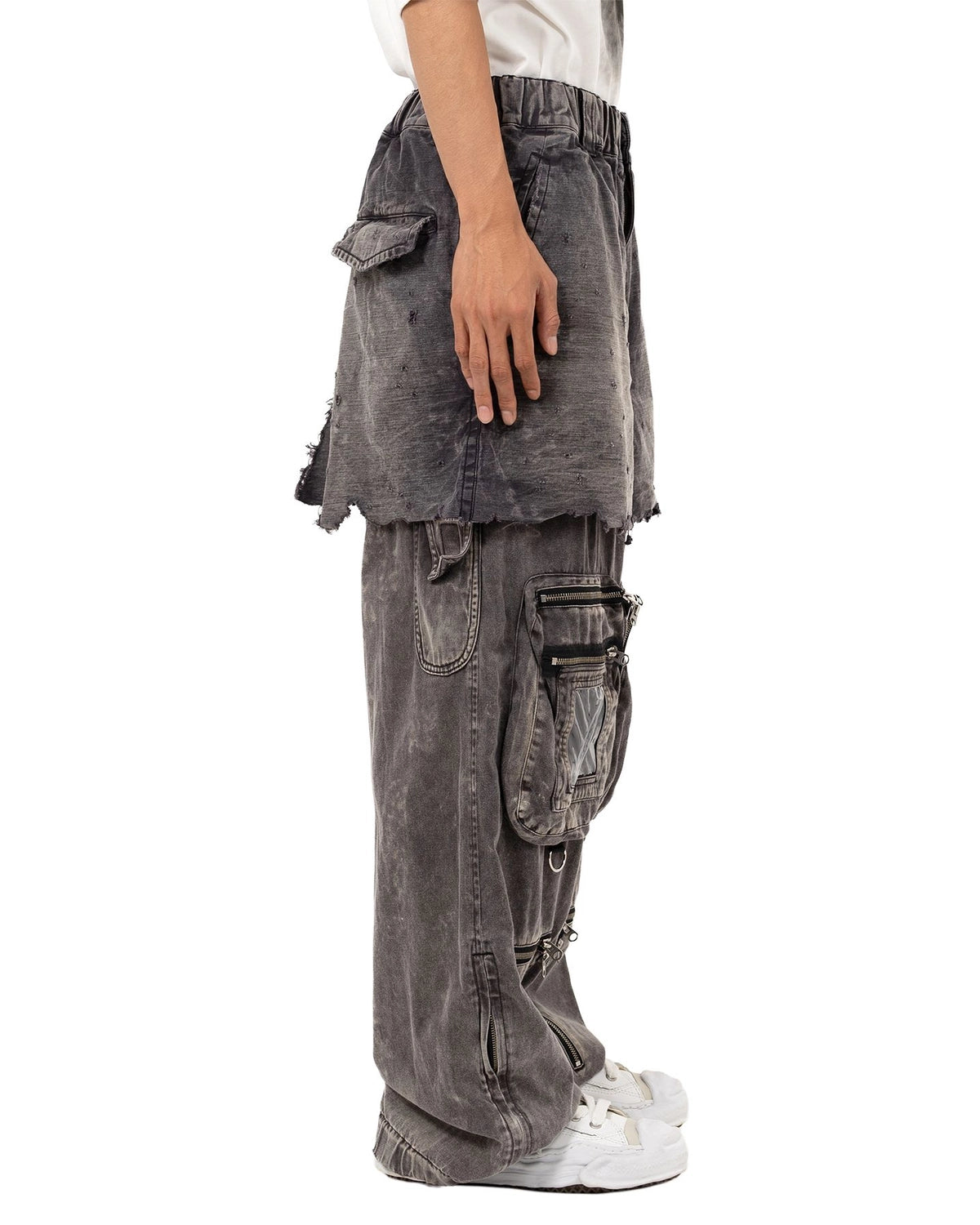 Maison MIHARA YASUHIRO / Waist Layered Flight Pants (A15PT052)