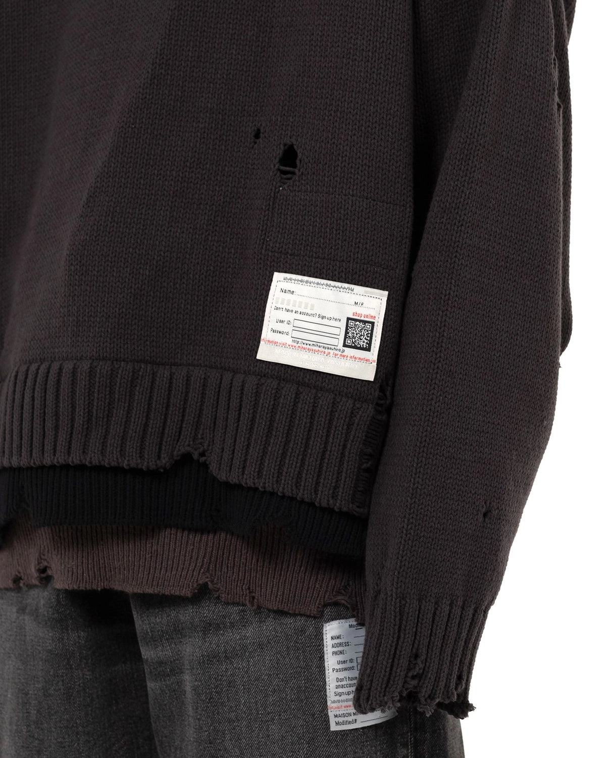 Maison MIHARA YASUHIRO / Triple Layered Knit Sweater (A15SW532)