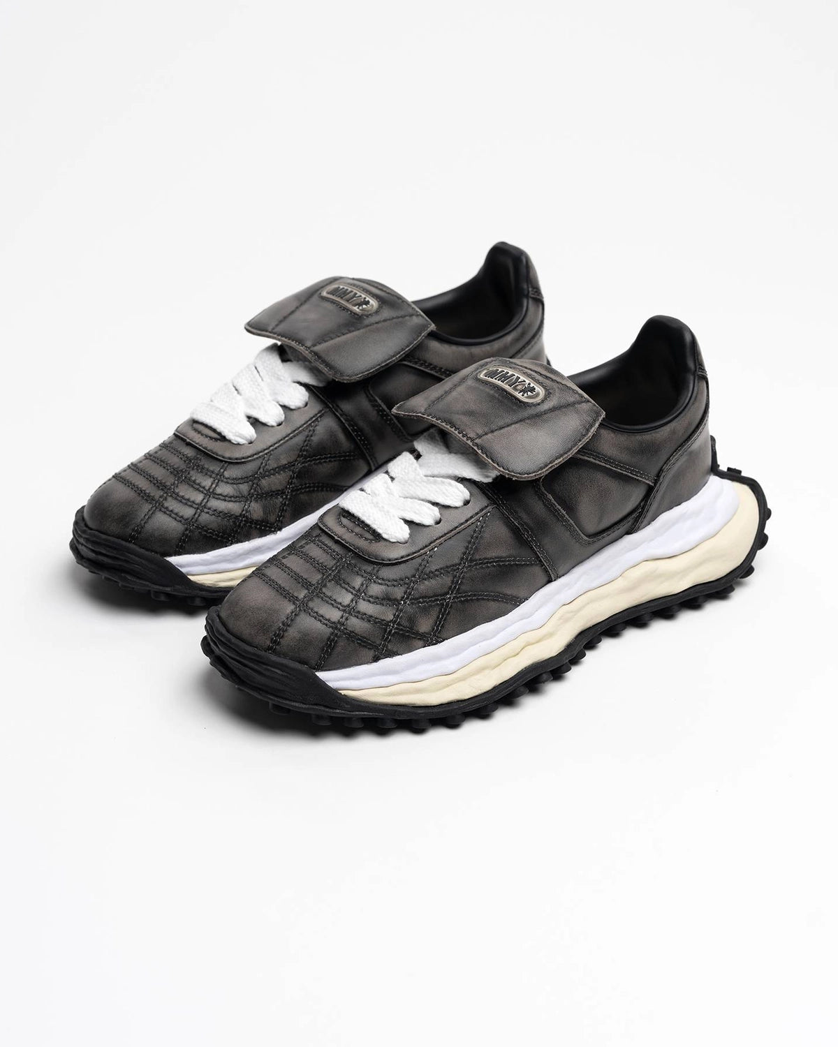Maison MIHARA YASUHIRO / "SCOTT" OG Sole Vintage Leather Effect Low-top Sneaker (A16FW710)