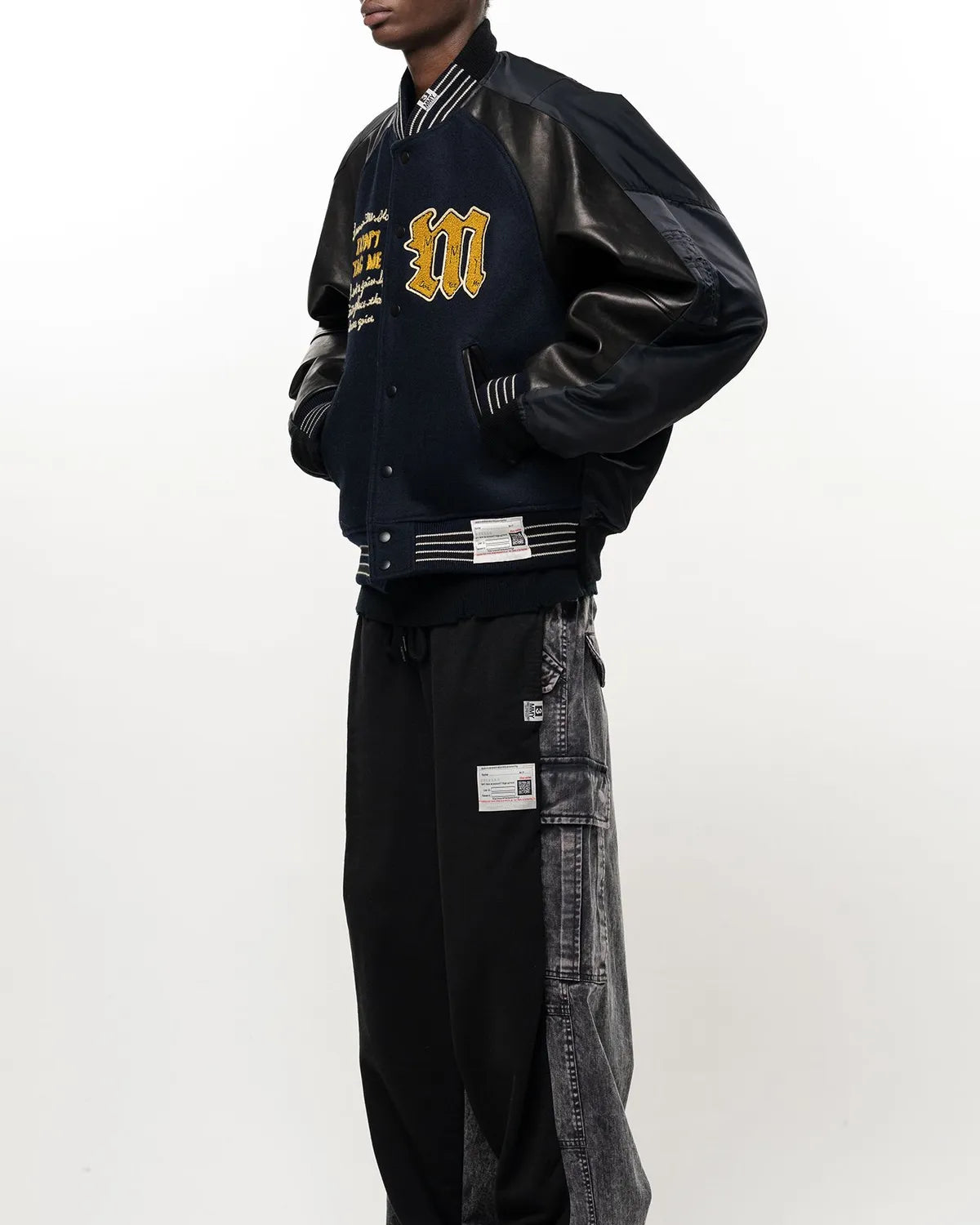 Maison MIHARA YASUHIRO / Front Back Combined Stadium Jacket (A17BL062)