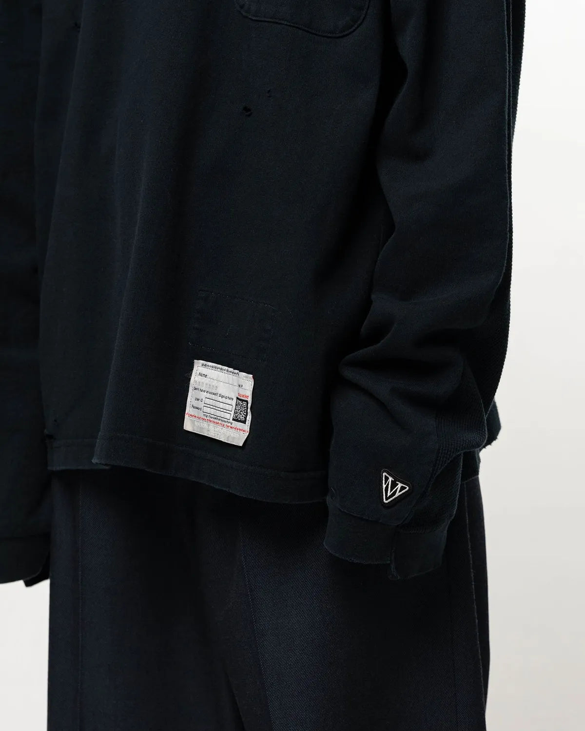 Maison MIHARA YASUHIRO / THERMAL COMBINED LONG T-SHIRT (A17LT601)