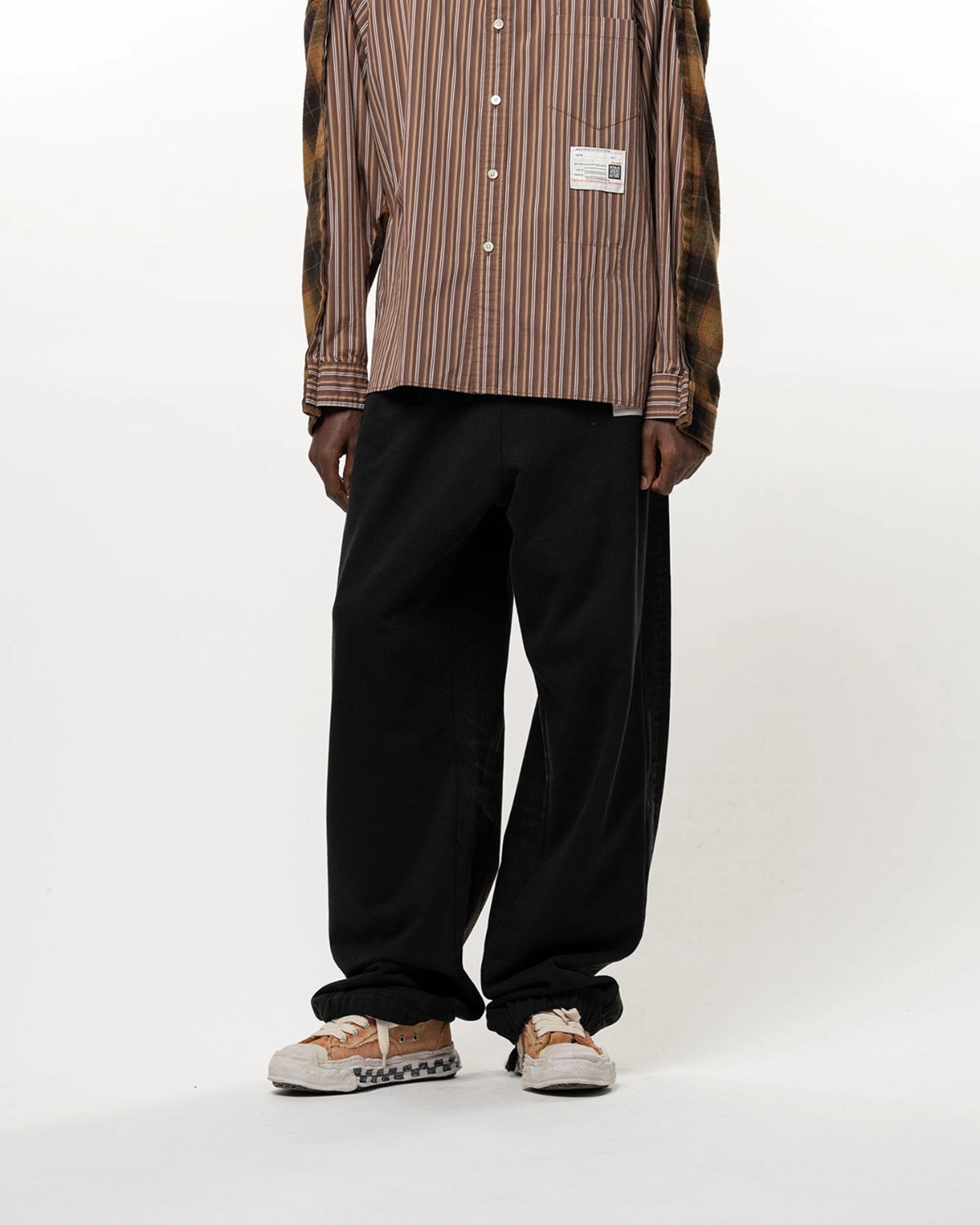 Maison MIHARA YASUHIRO / Combined Sweat Denim Pants (A17PT022)