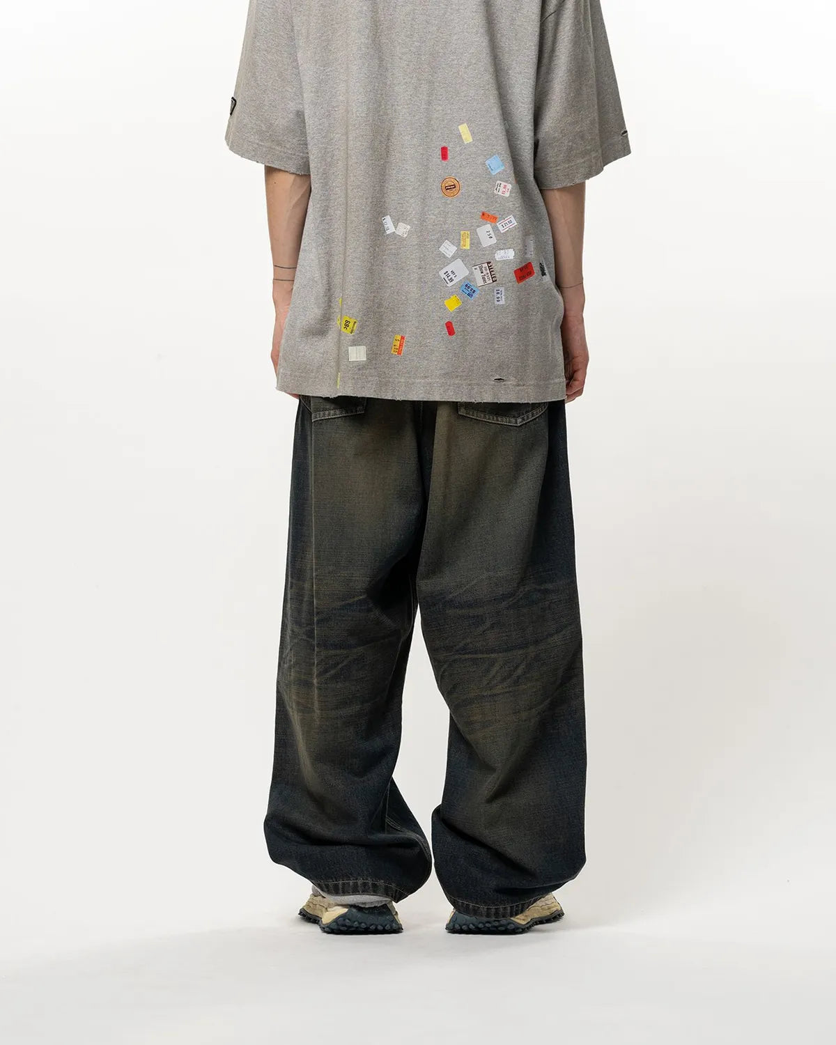 Maison MIHARA YASUHIRO / Sweat Layered Denim Pants (A17PT025)