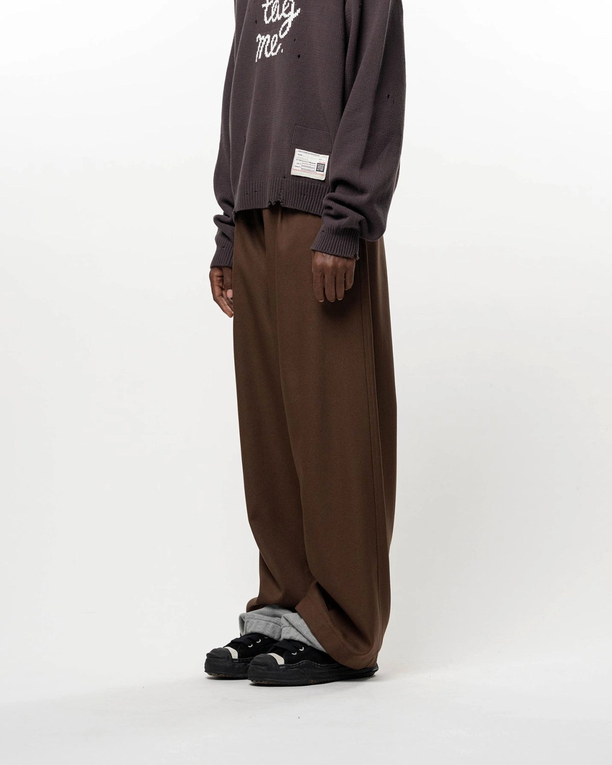 Maison MIHARA YASUHIRO / Sweat Layered Twill Pants (A17PT072)