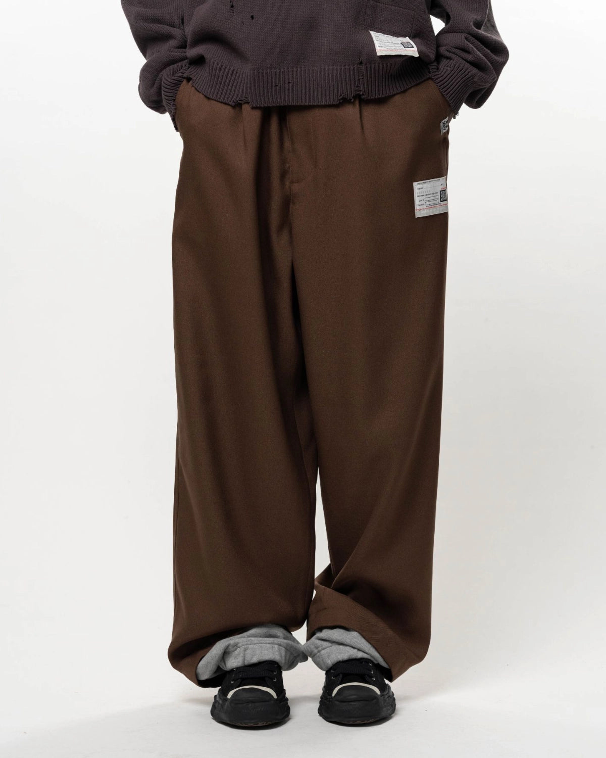 Maison MIHARA YASUHIRO / Sweat Layered Twill Pants (A17PT072)