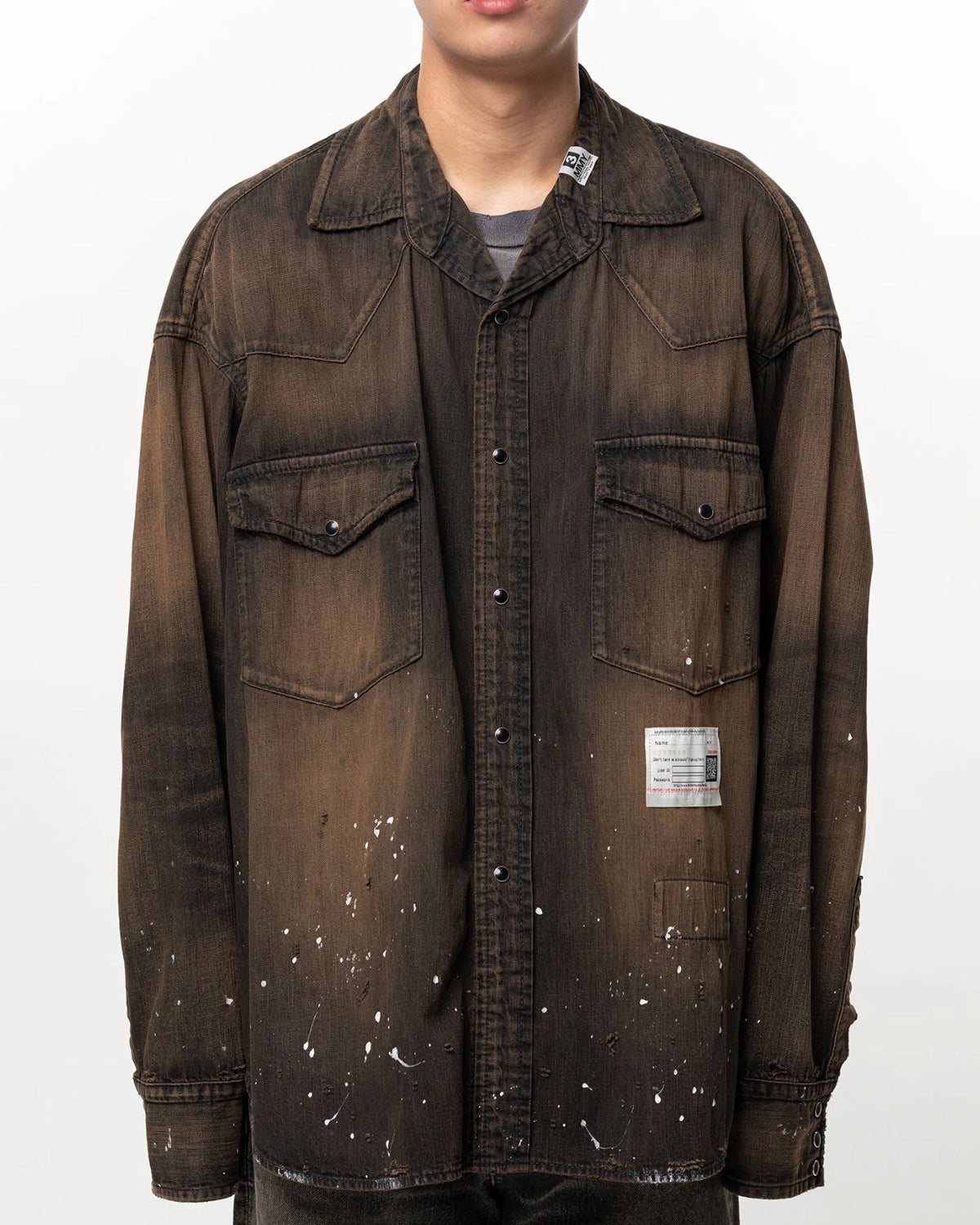 Maison MIHARA YASUHIRO / Flatted Collar Denim Shirt (A17SH027)