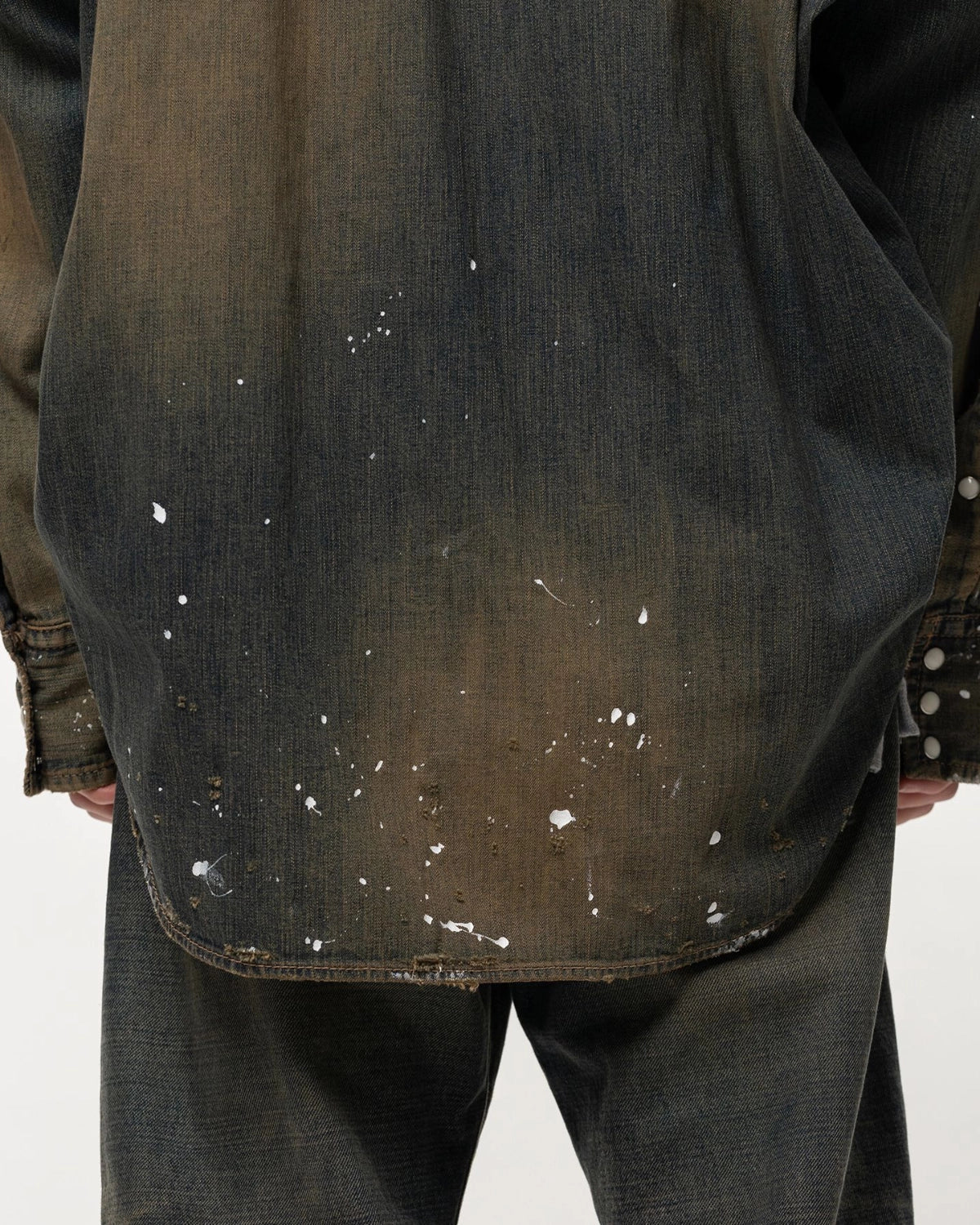 Maison MIHARA YASUHIRO / Flatted Collar Denim Shirt (A17SH027)