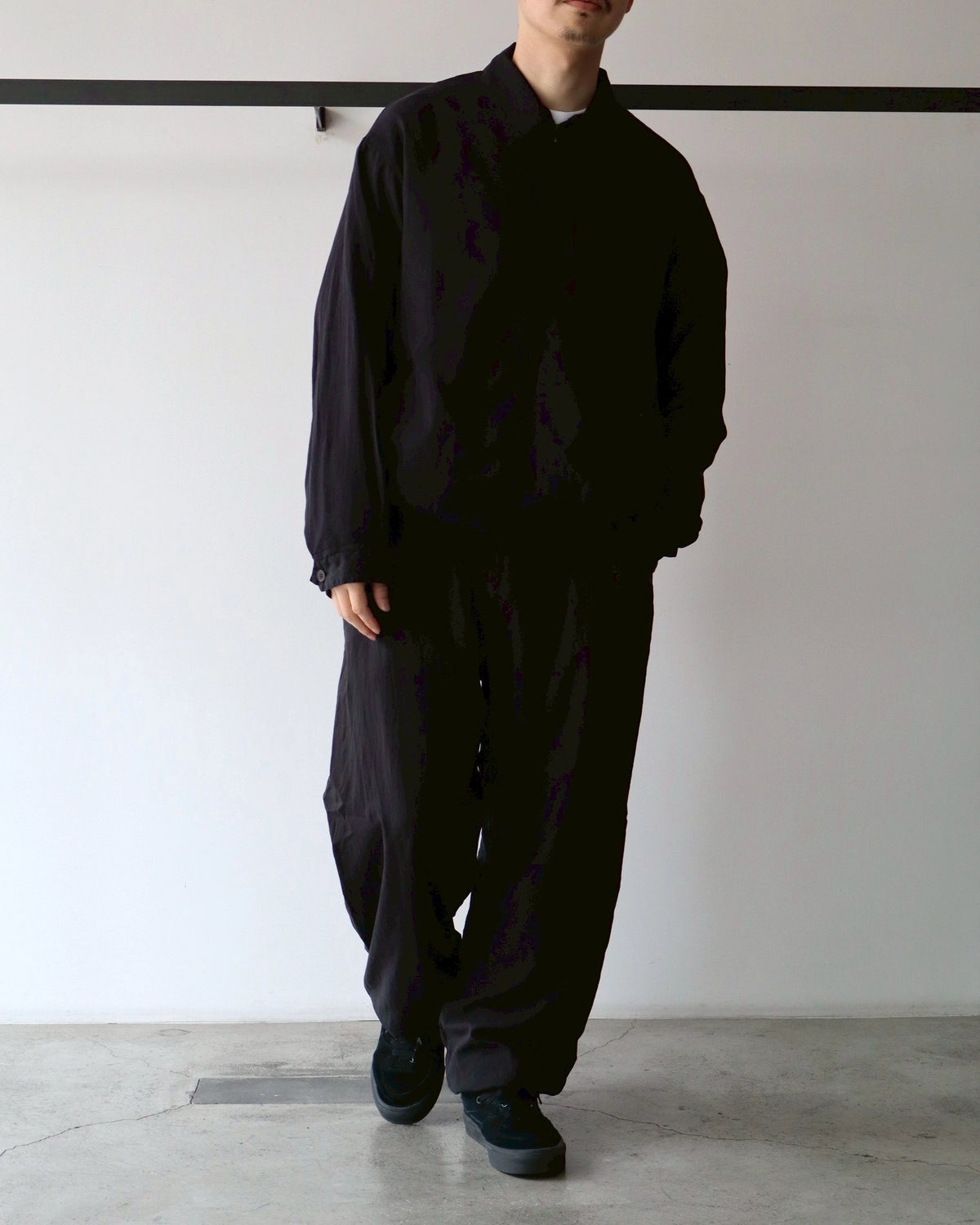 COMOLI / シルク製品染 ブルゾン (B01-01026)