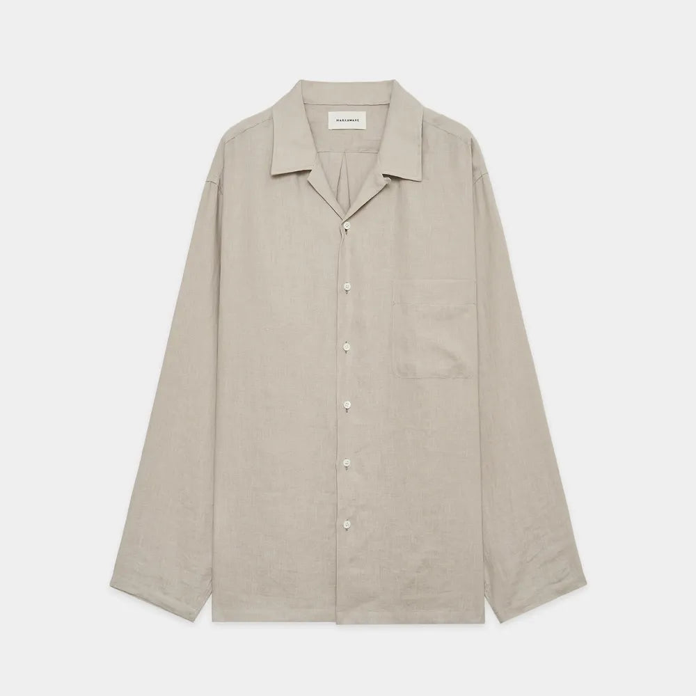 MARKAWARE / OPEN COLLAR SHIRT (A24A-16SH01C)