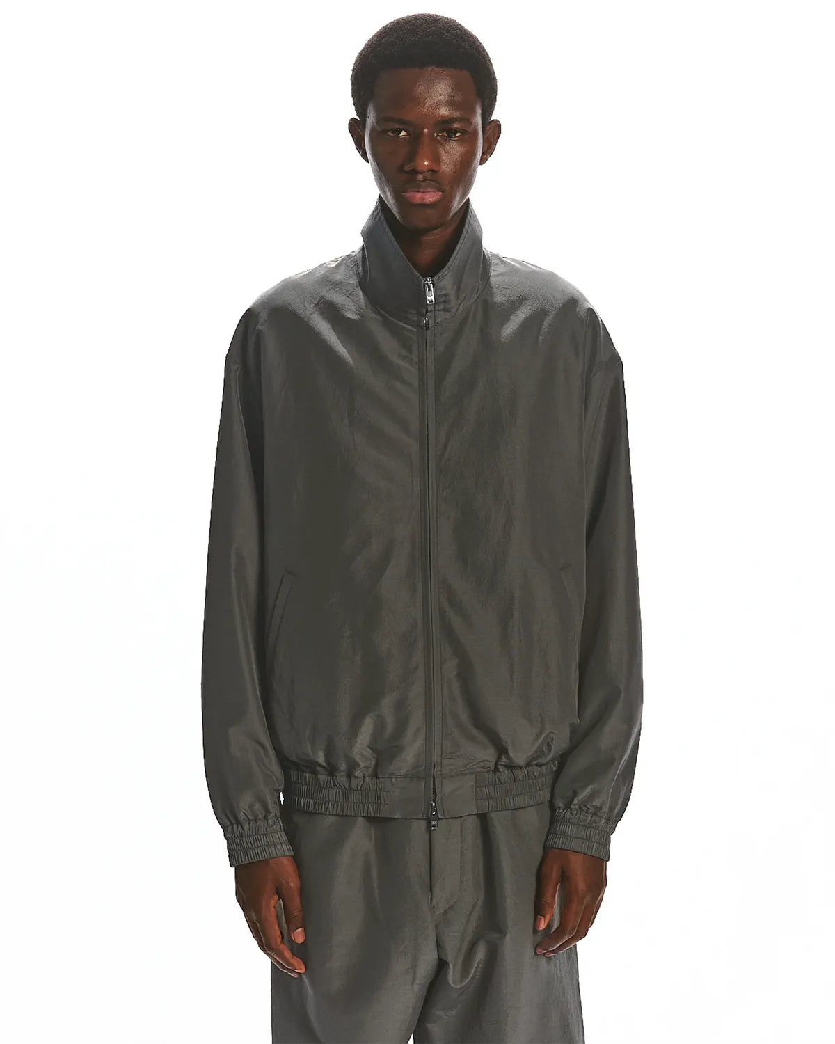 MARKAWARE / BRATAC SILK × ORGANIC WOOL TAFFETA SPORTS JACKET (A25A10BL01C)