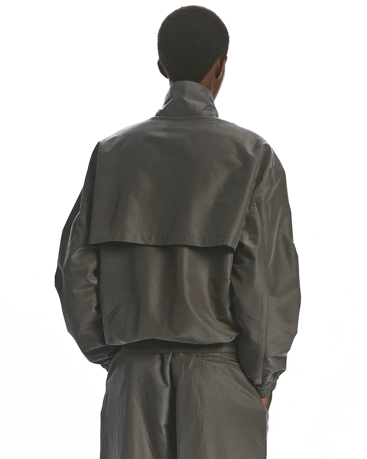MARKAWARE / BRATAC SILK × ORGANIC WOOL TAFFETA SPORTS JACKET (A25A10BL01C)