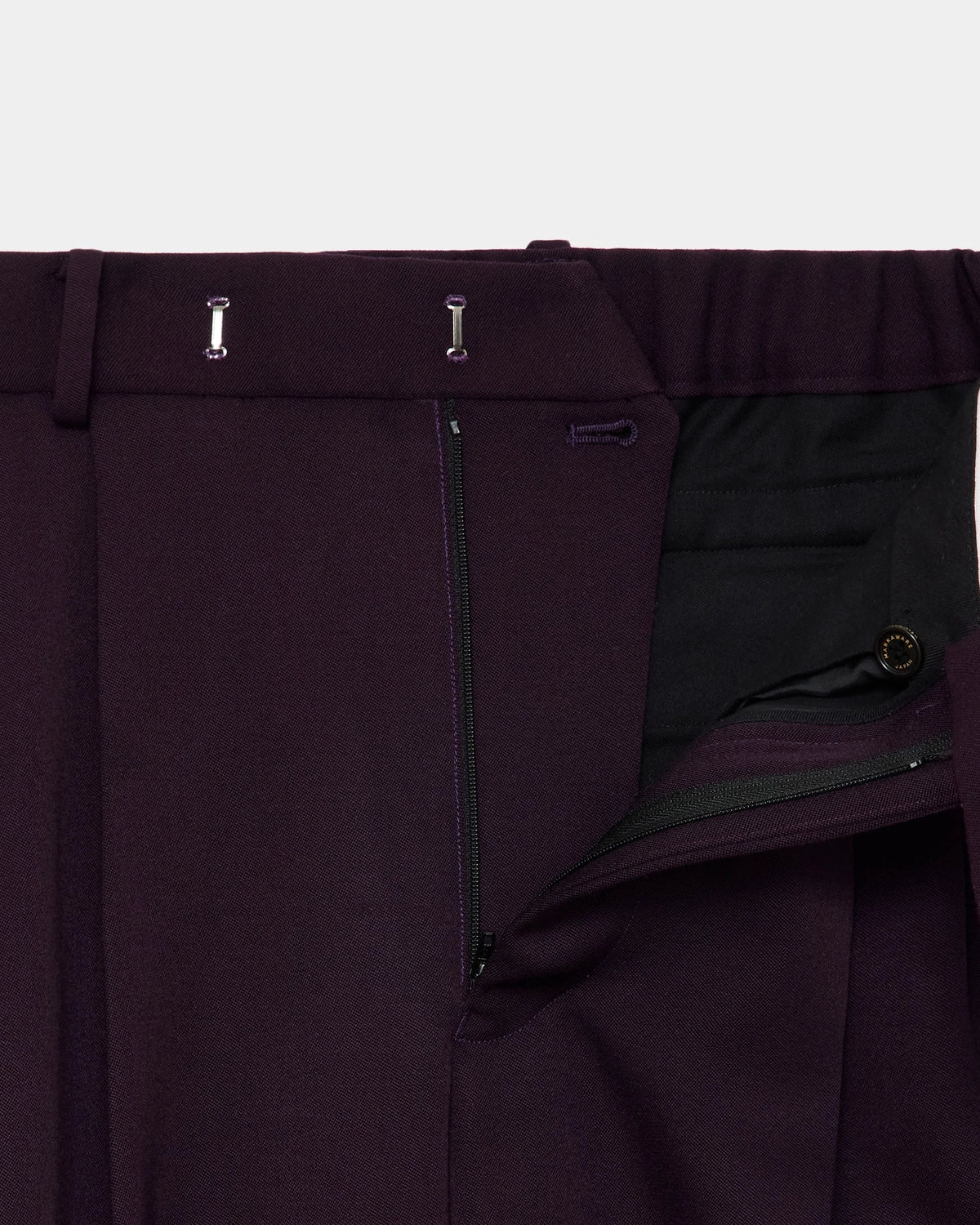 MARKAWARE / Polwarth Tuxedo Cloth Double Pleated Wide Trousers (A25C11PT01C)