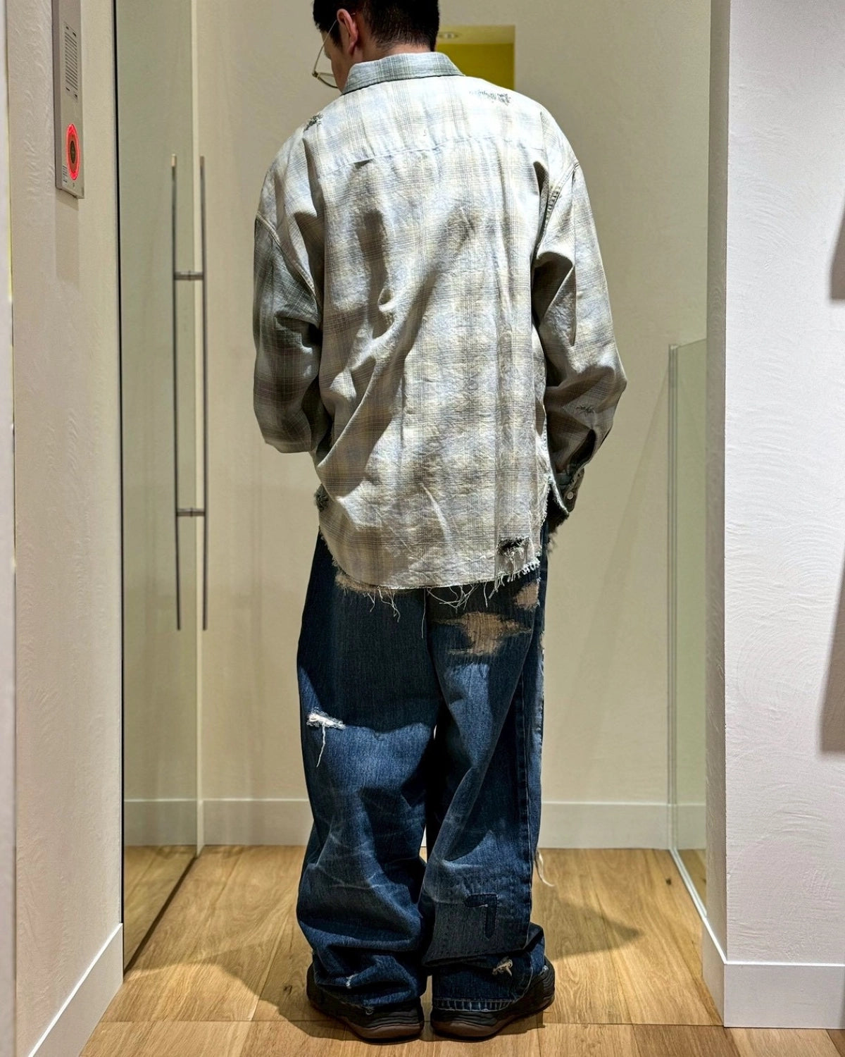 KAMIYA / BORO Super Baggy Denim Pants (G15PT050)