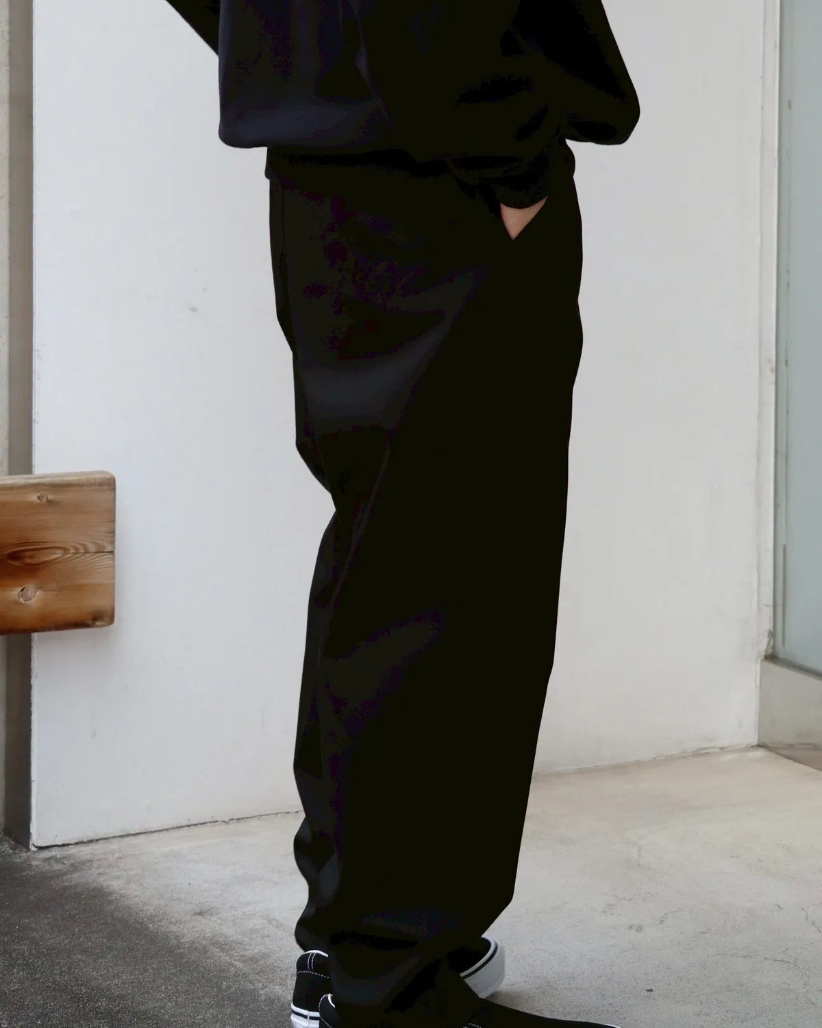 DESCENDANT / DC-6 ORGANIC COTTON TWILL TROUSERS (252WVDS-PTM01)