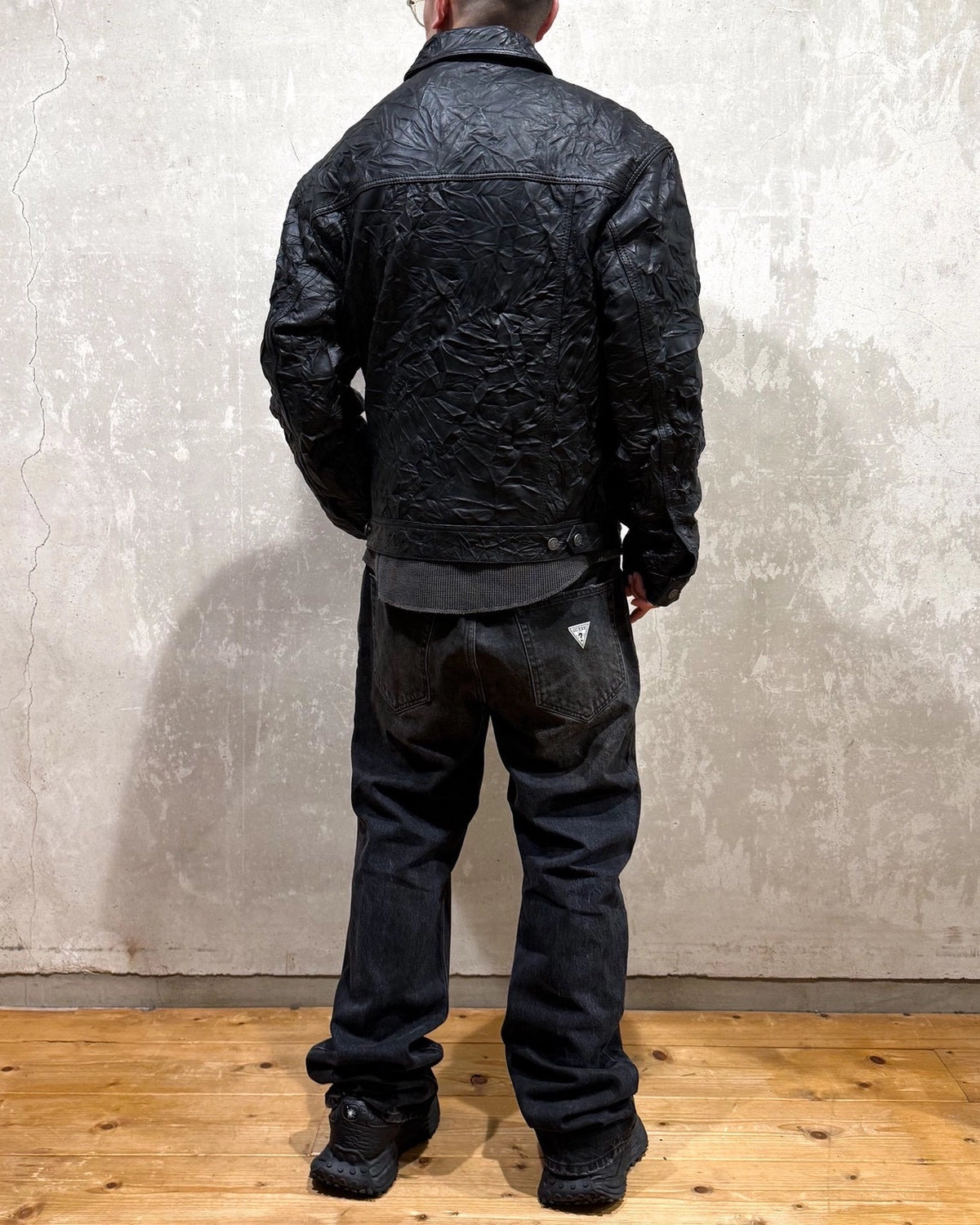 GUESS U.S.A / LTHR TRUCKER JKT (M5BN34L0WS0)