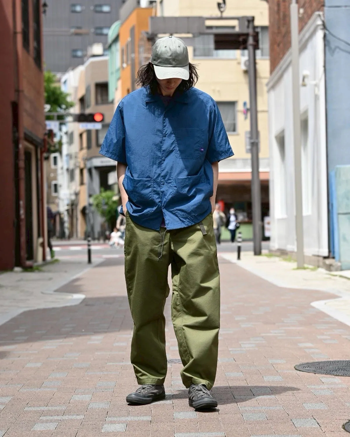 THE NORTH FACE PURPLE LABEL / Nylon Taffeta Field S/S Shirt (N25SG055)