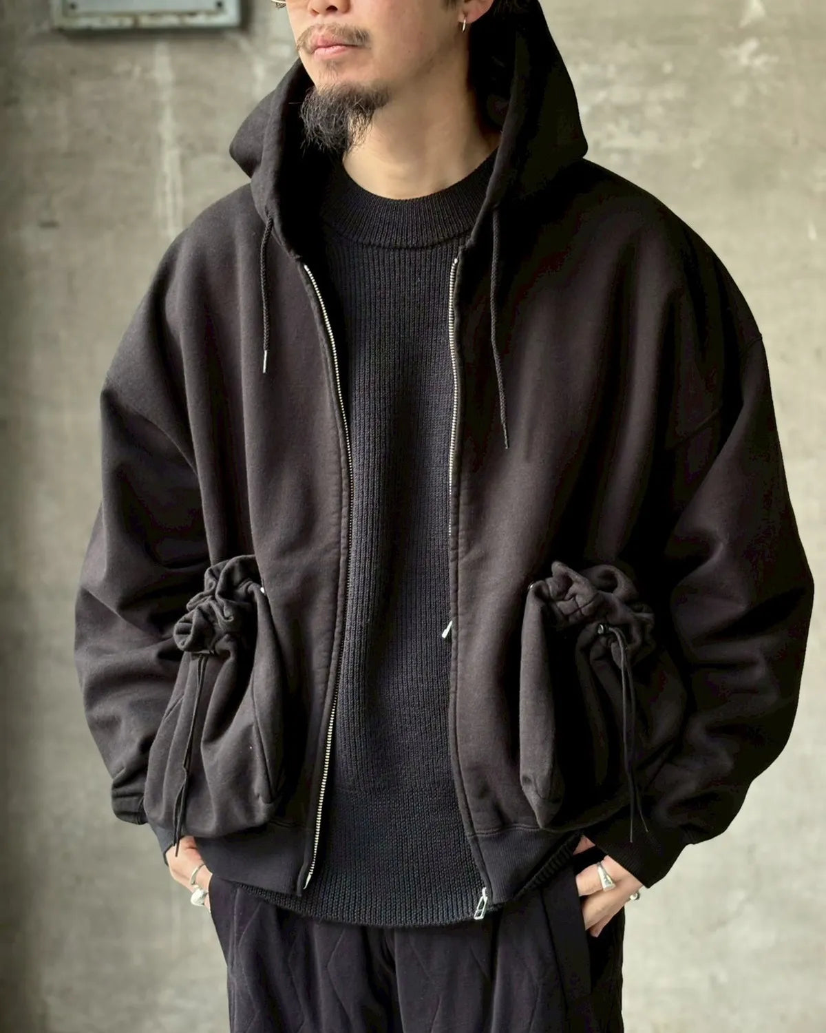 refomed / "KINCHAKU" ZIPUP HOODIE (RECU-067)