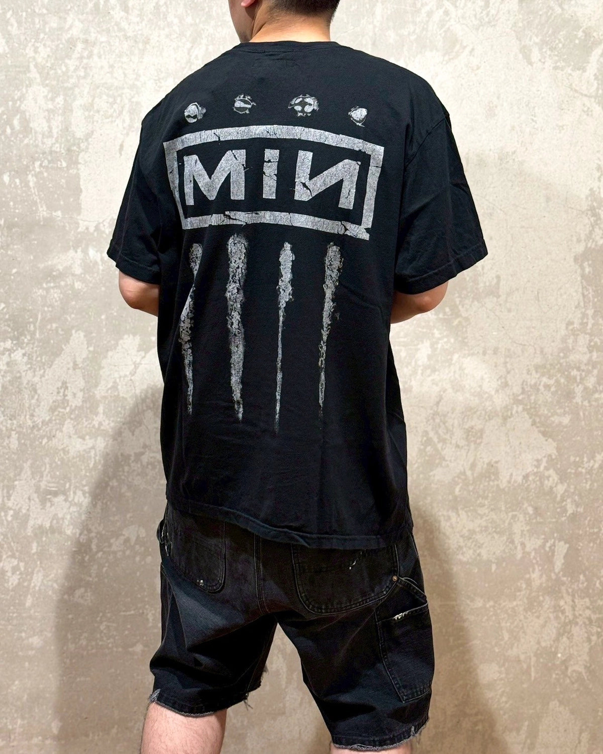 MINUS / Bootleg Tee (MONOCHROME SHINE) 5YEARS BLACK