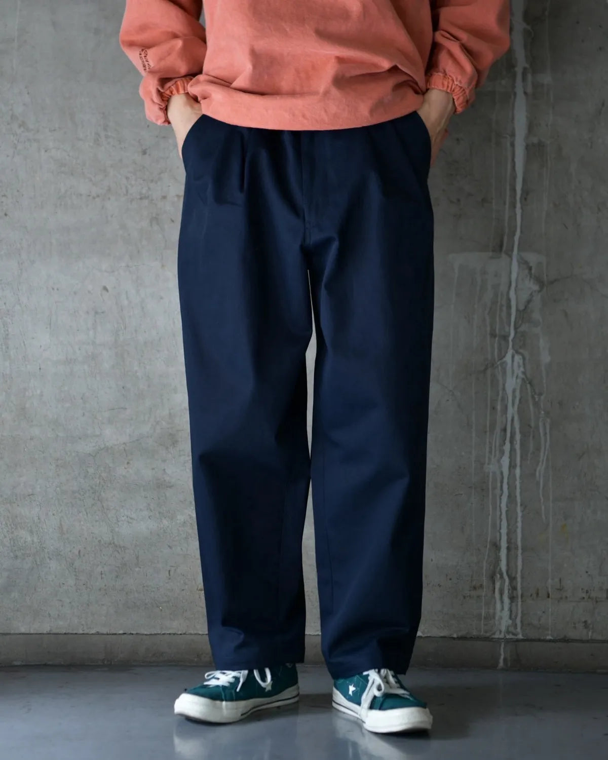 DESCENDANT / DC-3 ORGANIC COTTON TWILL TROUSERS (262TQDS-PTM01)