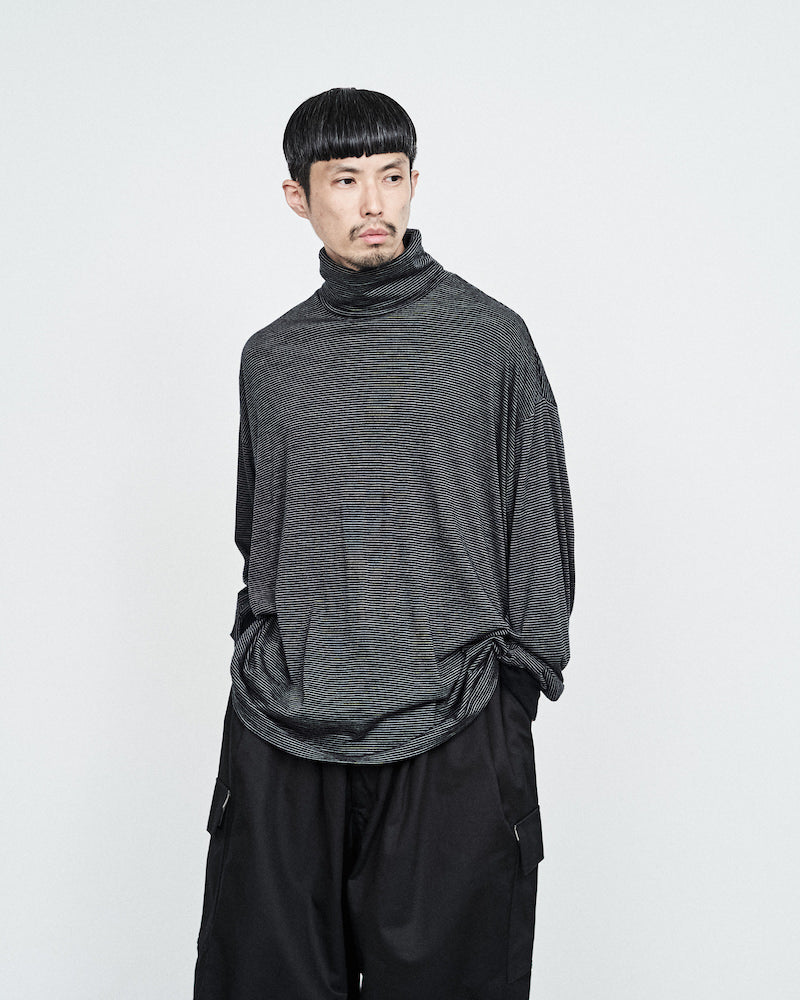 Graphpaper / Wool Border L/S Turtle Neck Tee